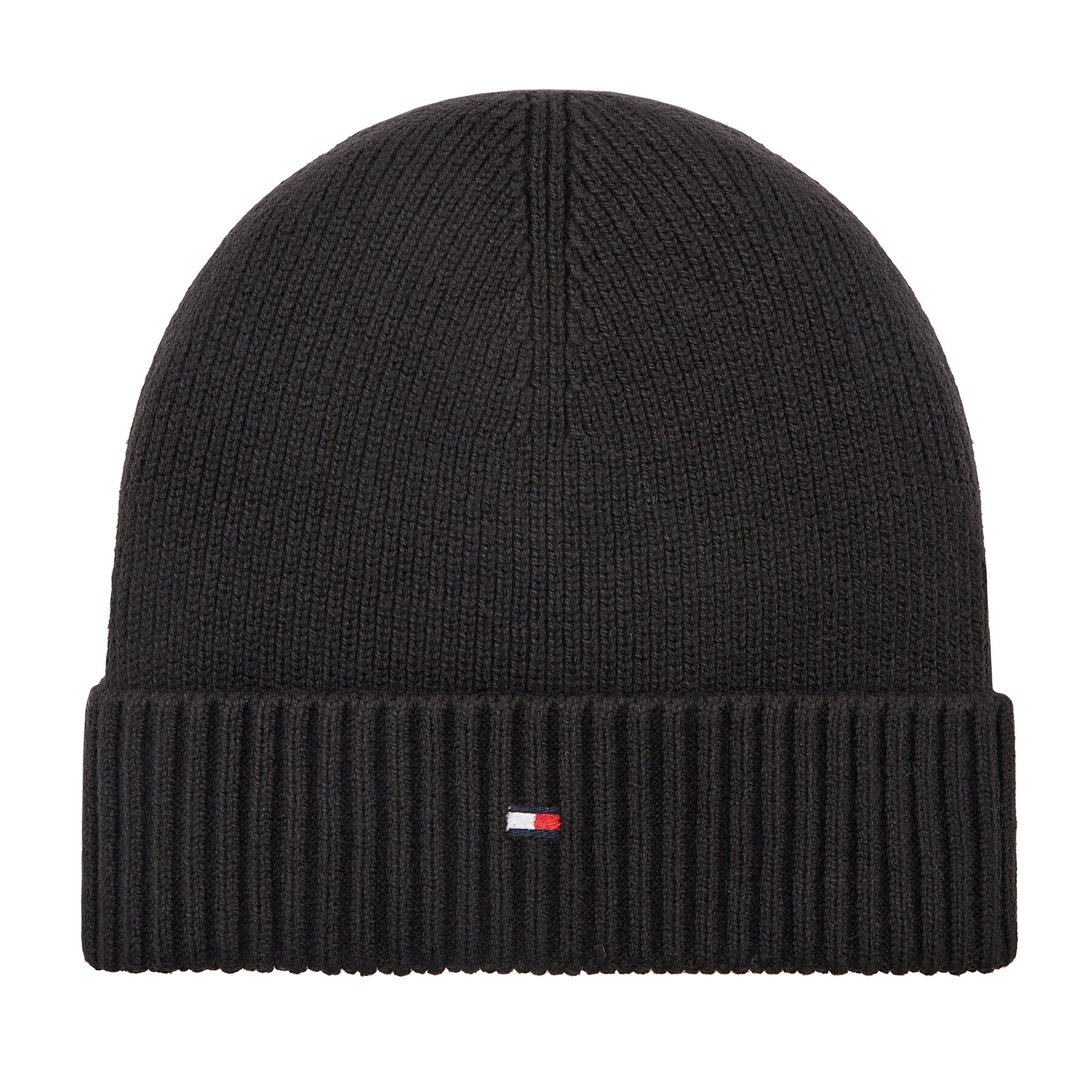 Tommy Hilfiger Sapka Essential Flag Beanie AM0AM10337 Fekete - Pepit.hu