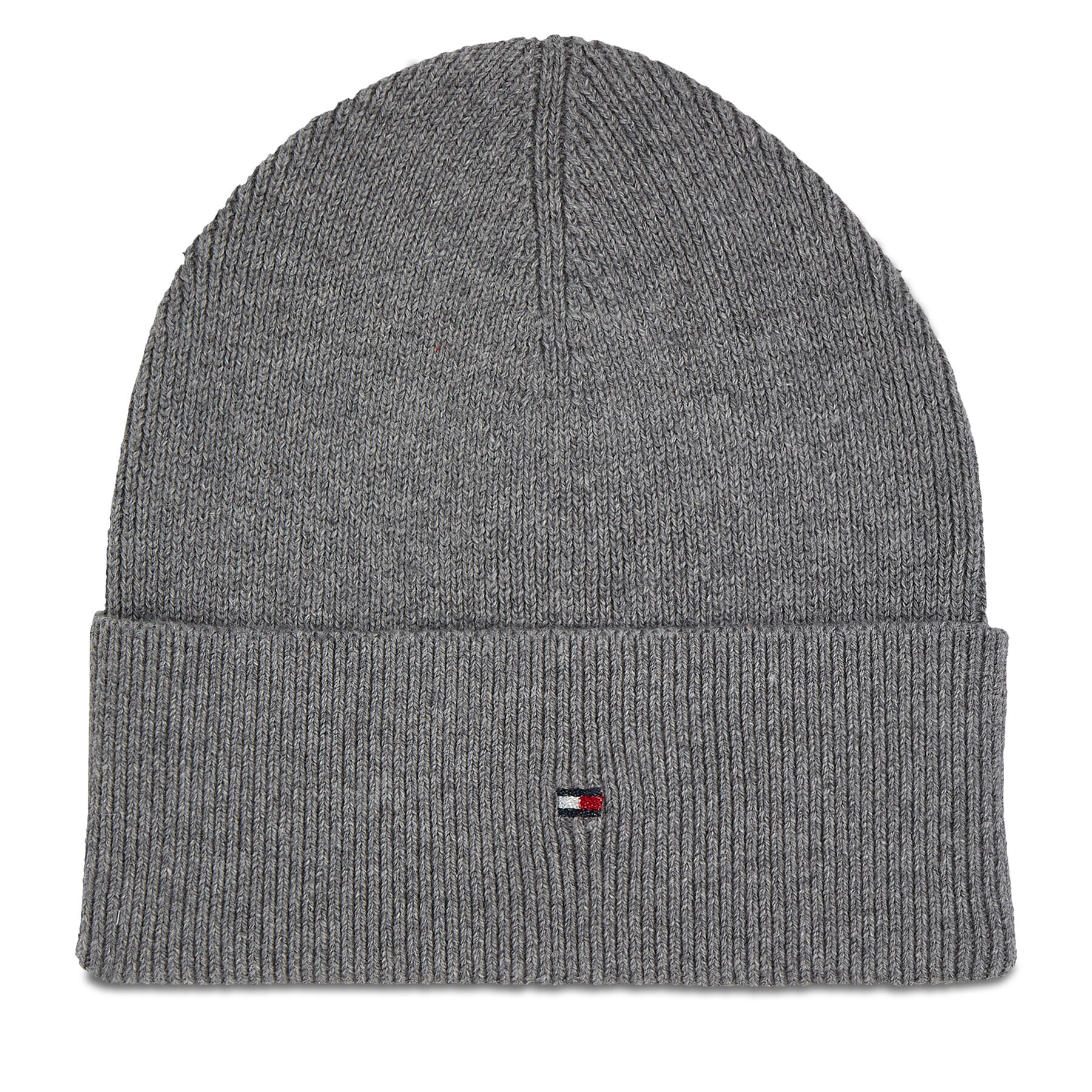 Tommy Hilfiger Sapka Essential Flag Beanie AW0AW15309 Szürke - Pepit.hu