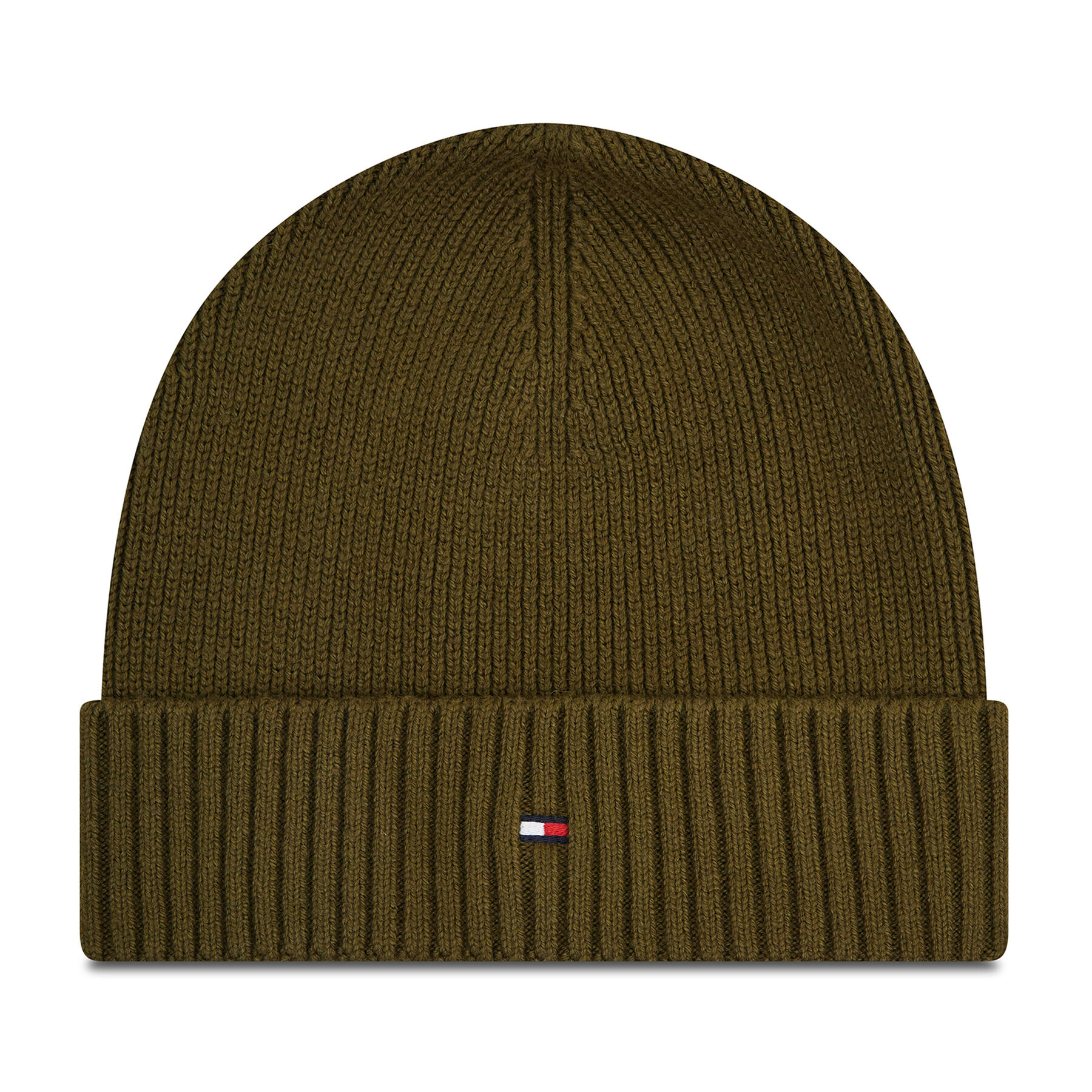 Tommy Hilfiger Sapka Pima Cotton Beanie AM0AM06573 Zöld - Pepit.hu