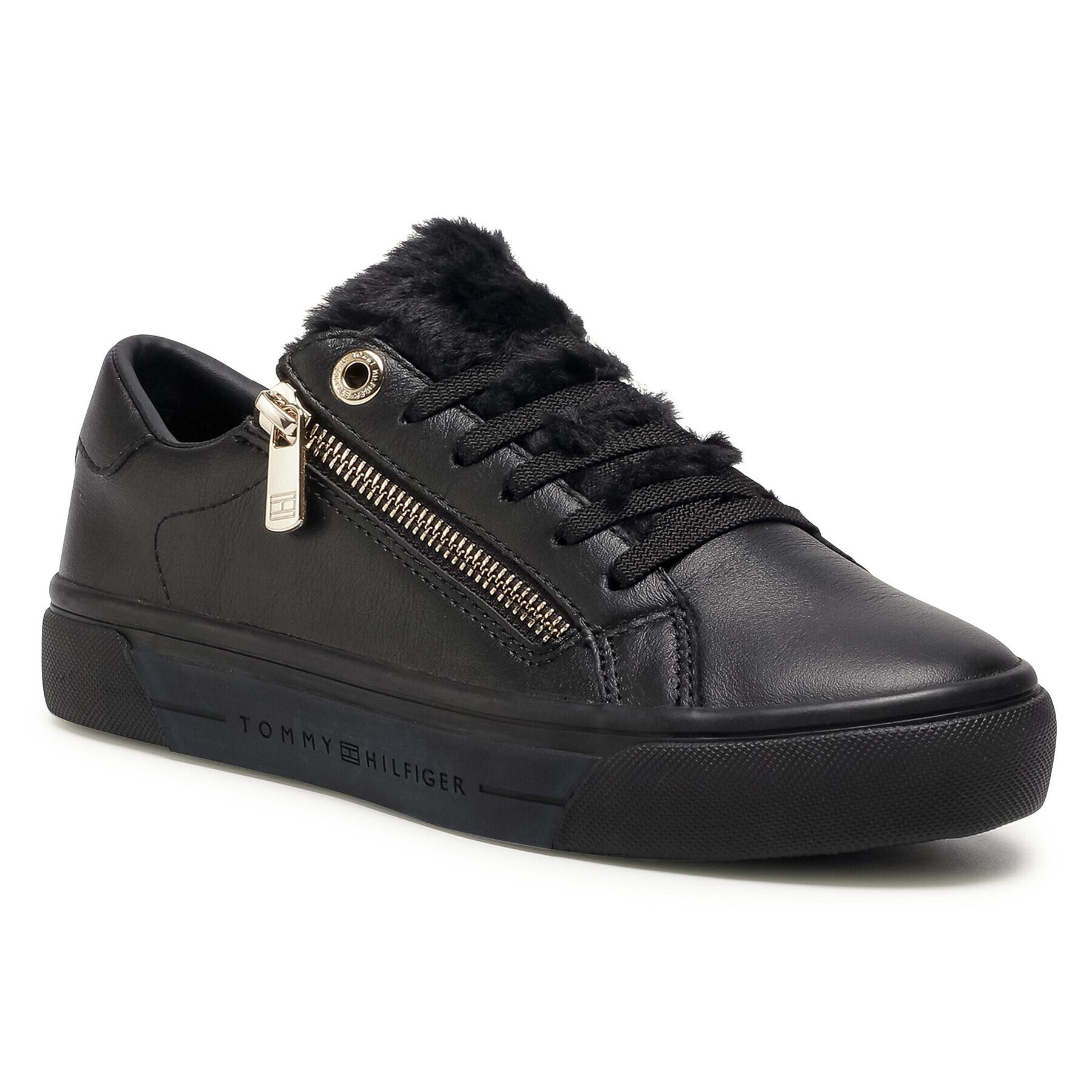 Tommy Hilfiger Sportcipő Casual Warmlined Th Sneaker FW0FW05229 Fekete - Pepit.hu