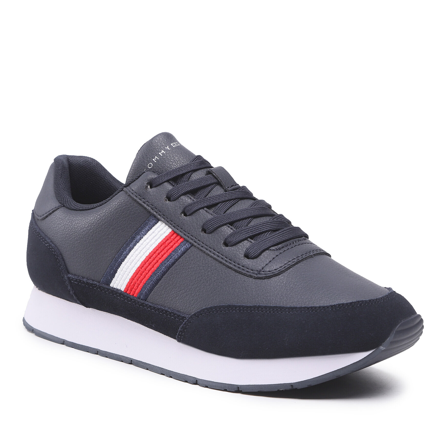 Tommy Hilfiger Sportcipő Core Eva Runner Corporate Lea FM0FM04397 Sötétkék - Pepit.hu