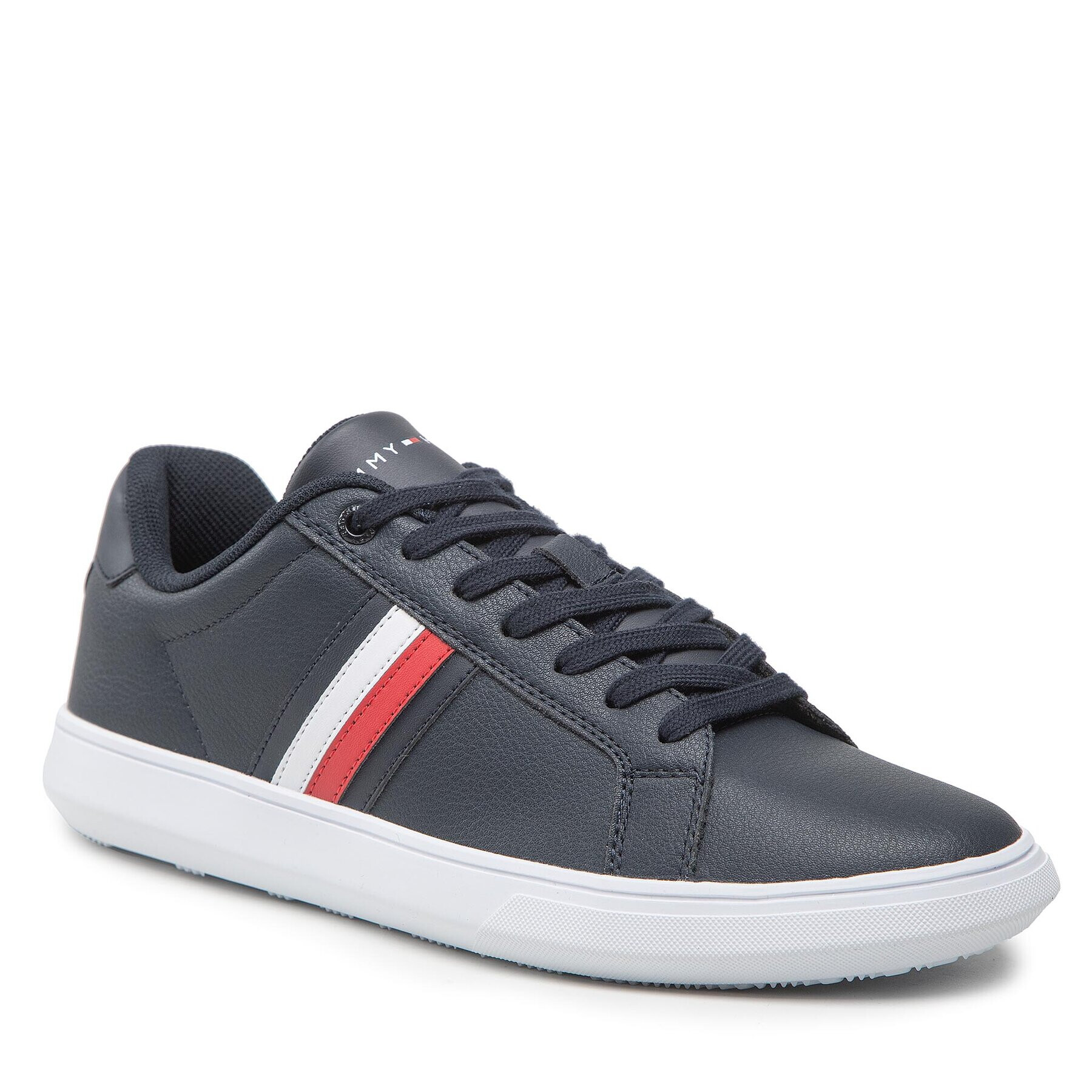 Tommy Hilfiger Sportcipő Corporate Cup Leather Stripes FM0FM04275 Sötétkék - Pepit.hu