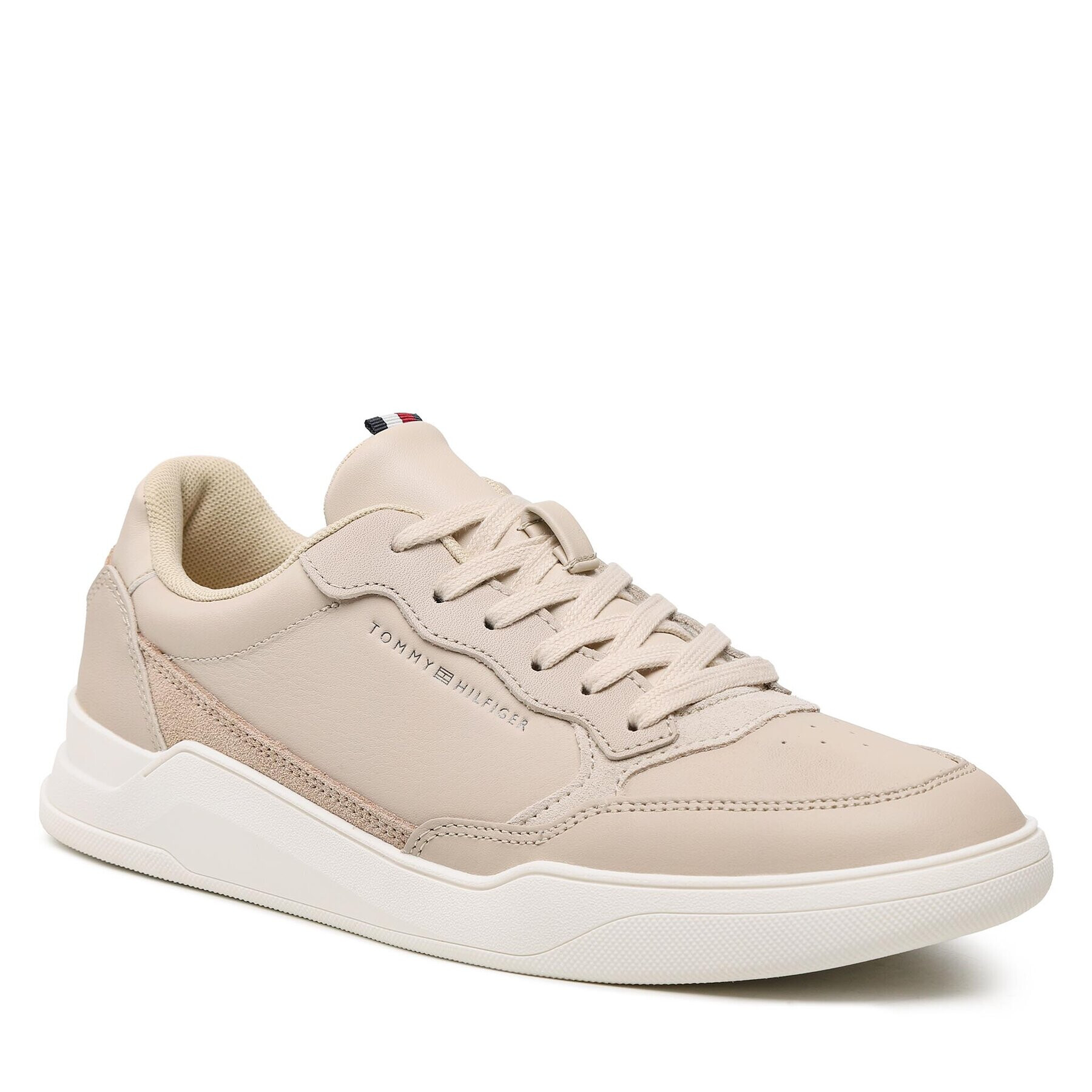 Tommy Hilfiger Sportcipő Elevated Cupsole Leather FM0FM04490 Bézs - Pepit.hu