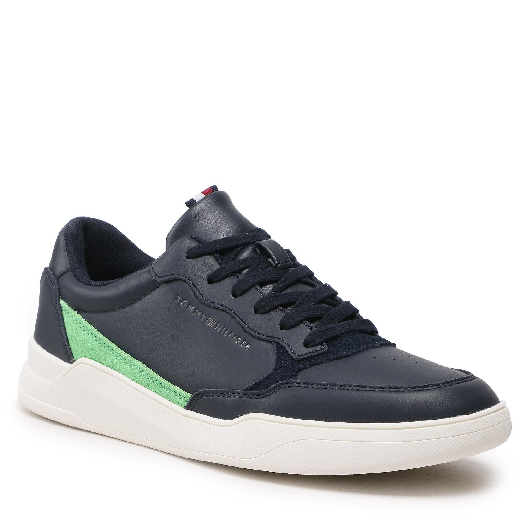 Tommy Hilfiger Sportcipő Elevated Cupsole Leather FM0FM04490 Sötétkék - Pepit.hu