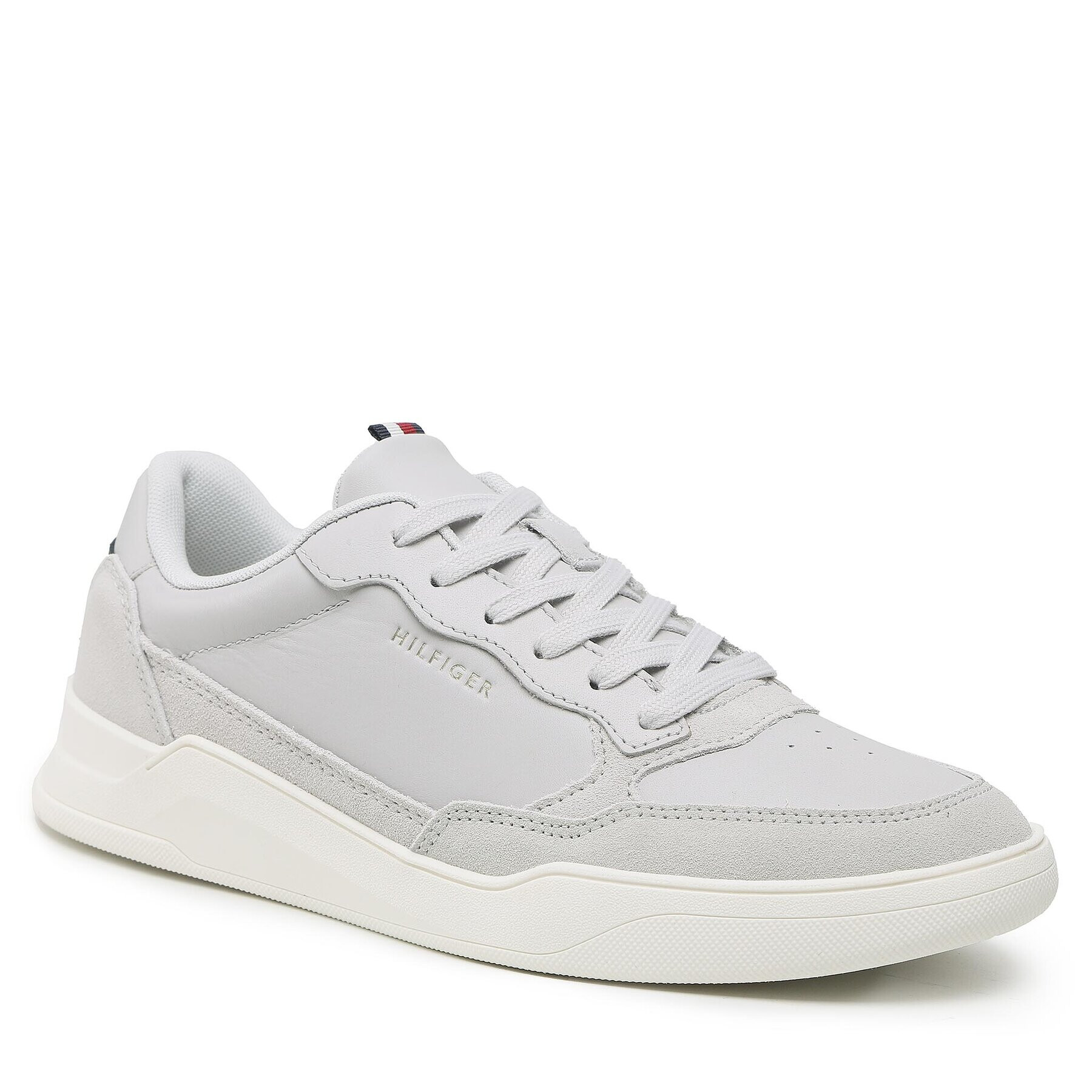 Tommy Hilfiger Sportcipő Elevated Cupsole Leather Mix FM0FM04358 Szürke - Pepit.hu