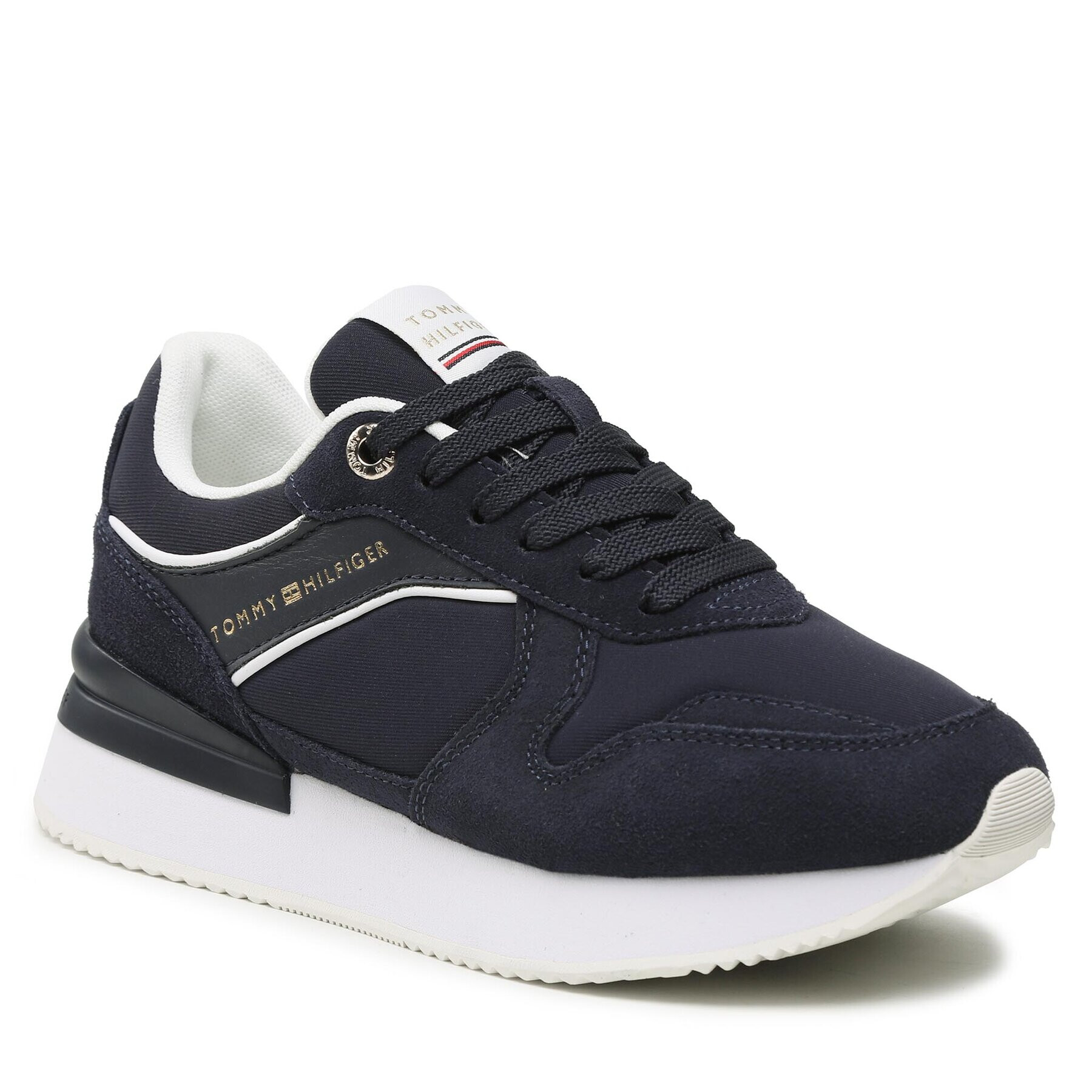 Tommy Hilfiger Sportcipő Elevated feminine runner FW0FW06949 Sötétkék - Pepit.hu