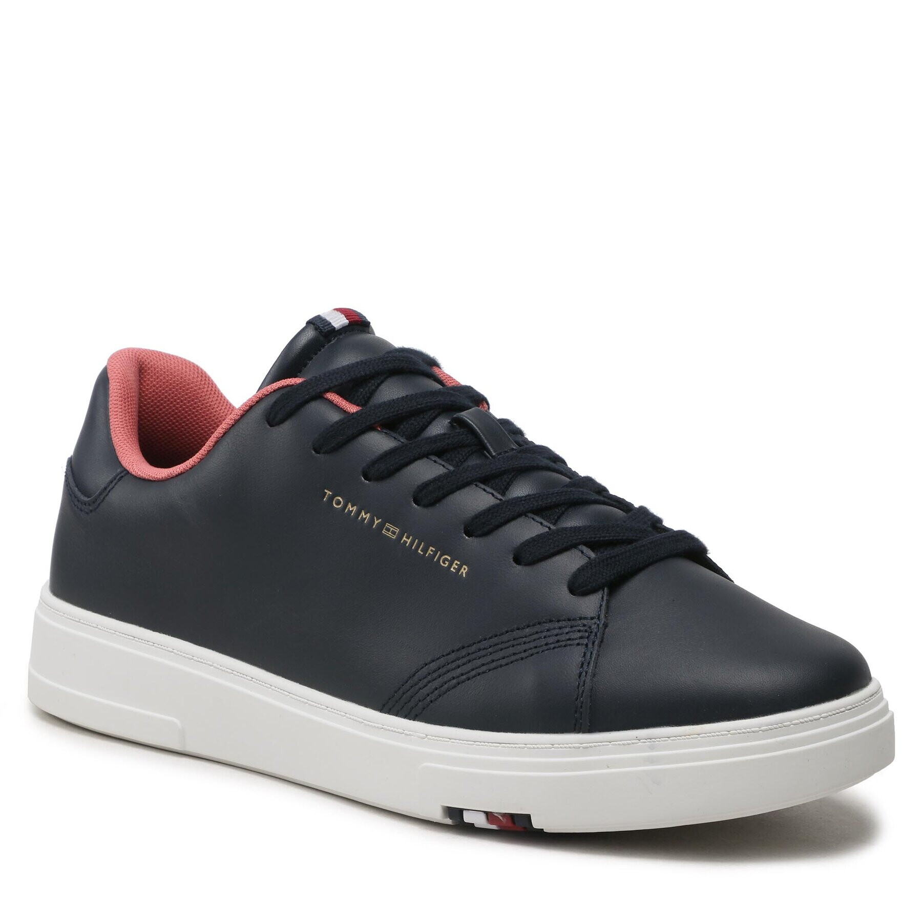 Tommy Hilfiger Sportcipő Elevated Rbw Cupsole Leather FM0FM04487 Sötétkék - Pepit.hu