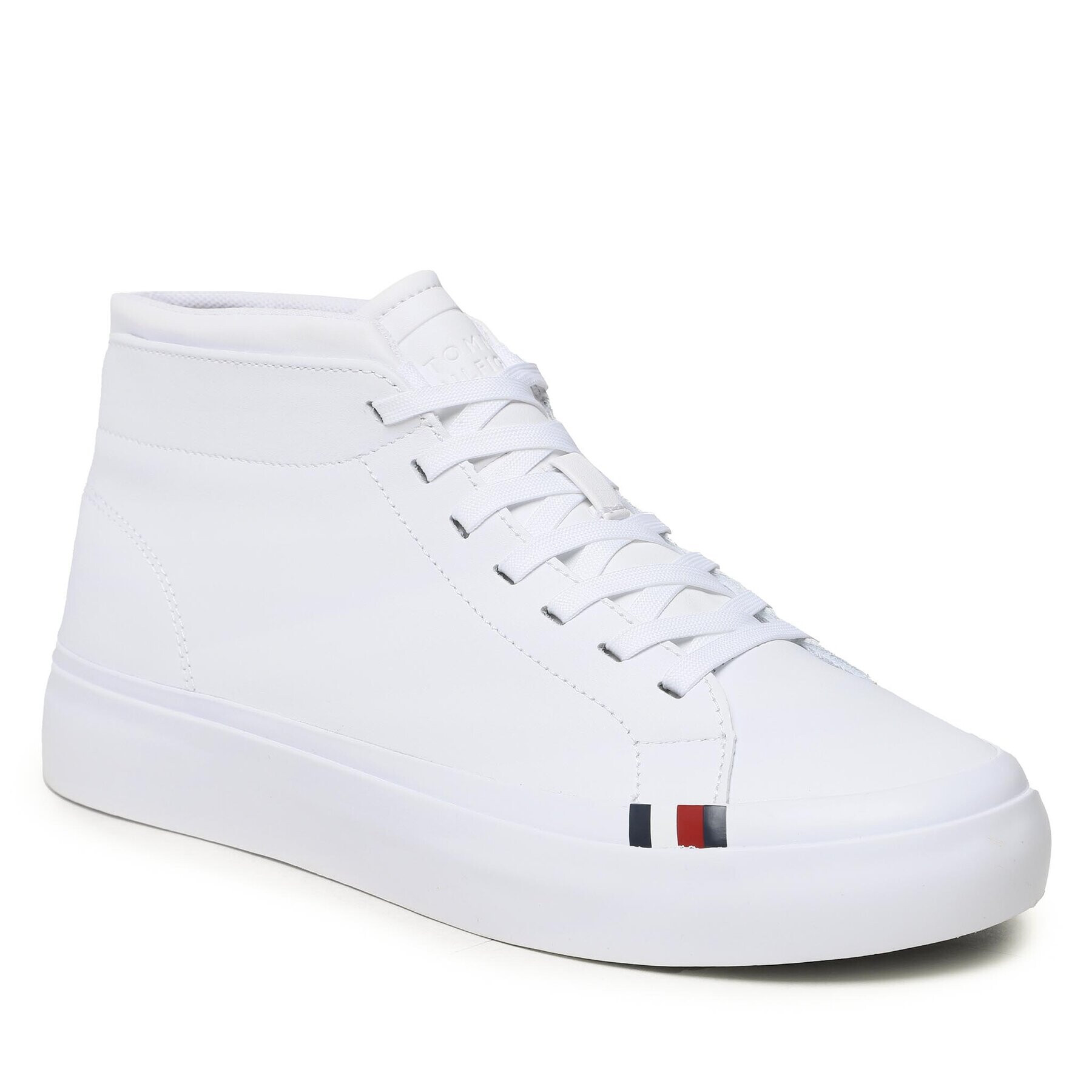 Tommy Hilfiger Sportcipő Elevated Vulc Leather Mid FM0FM04419 Fehér - Pepit.hu