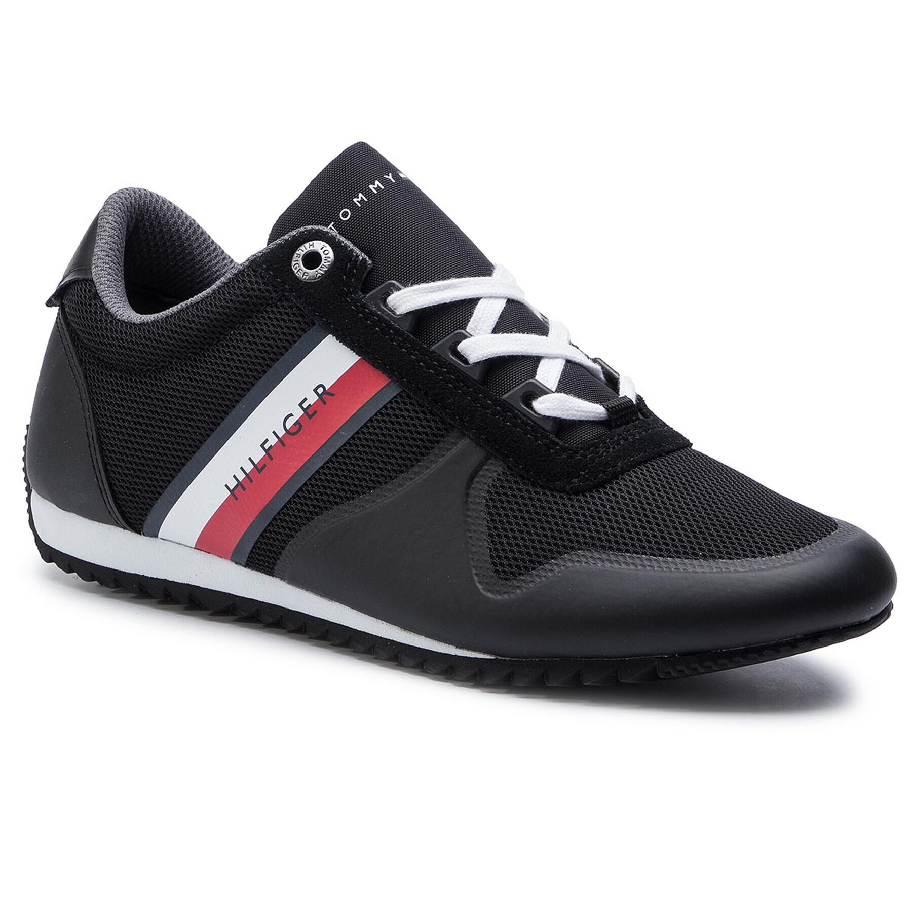 Tommy Hilfiger Sportcipő Essential Modern Mesh Runner FM0FM02270 Fekete - Pepit.hu