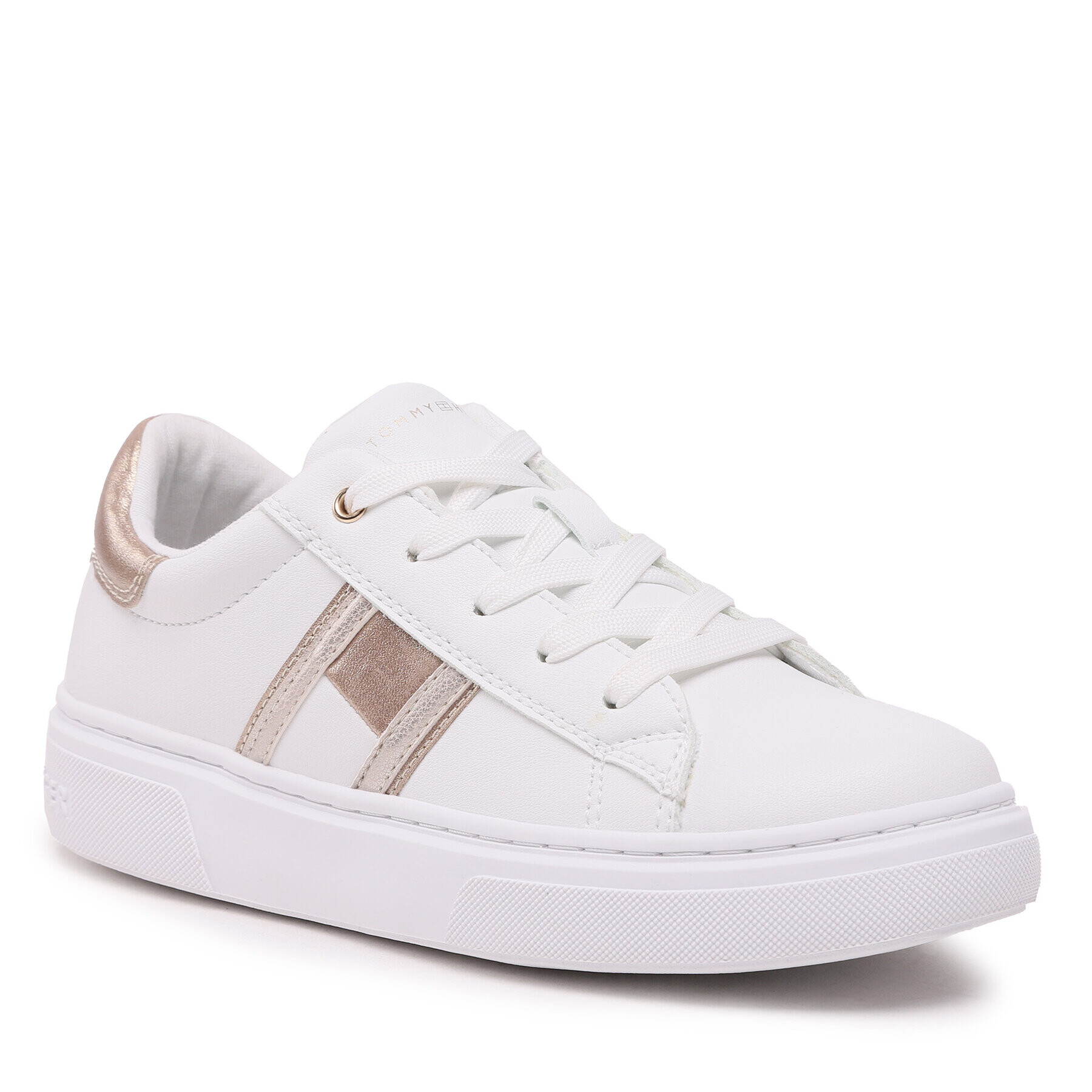 Tommy Hilfiger Sportcipő Flag Low Lace-Up Sneaker T3A9-32703-1355 S Fehér - Pepit.hu