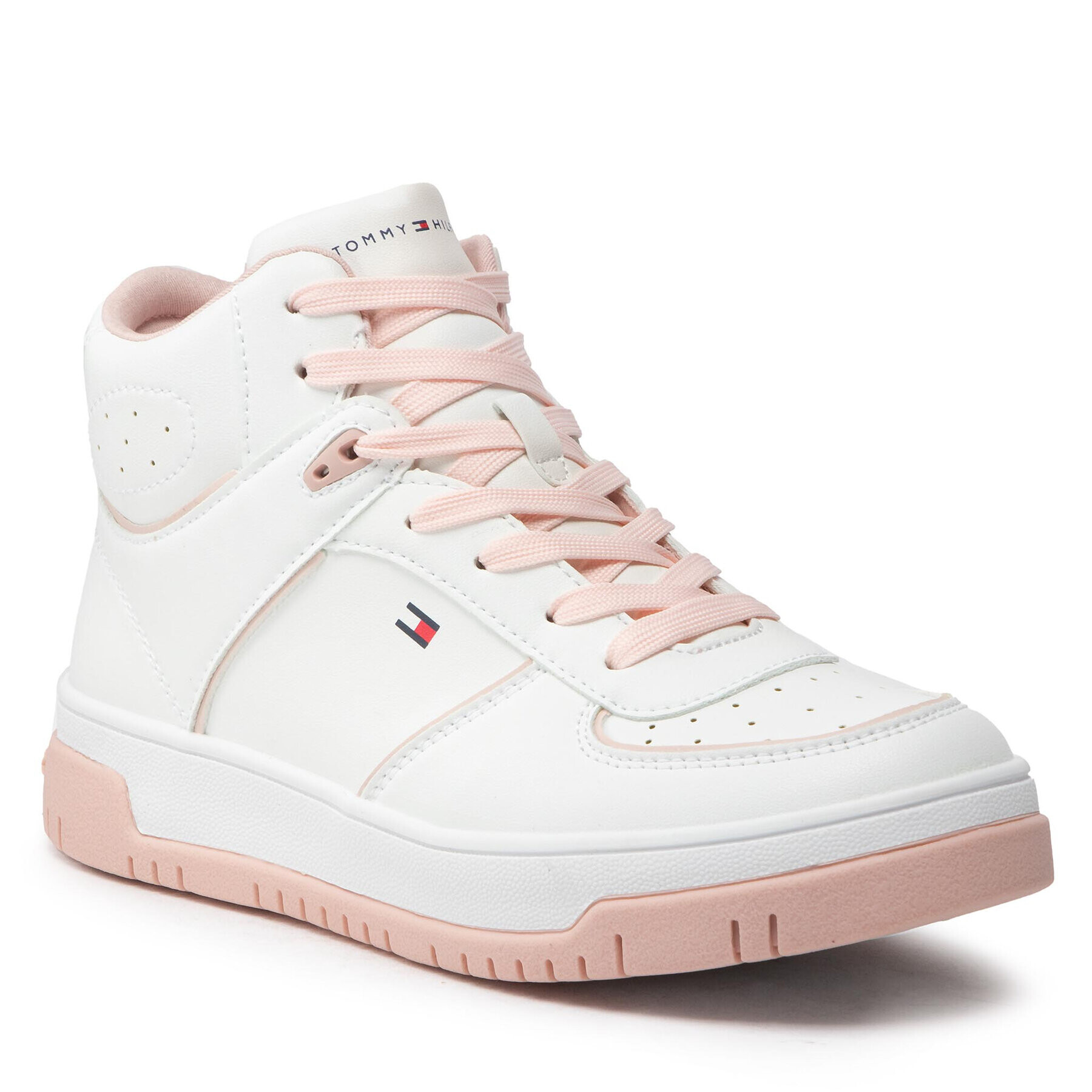 Tommy Hilfiger Sportcipő High Top Lace-Up Sneaker T3A9-32336-1355 S Fehér - Pepit.hu