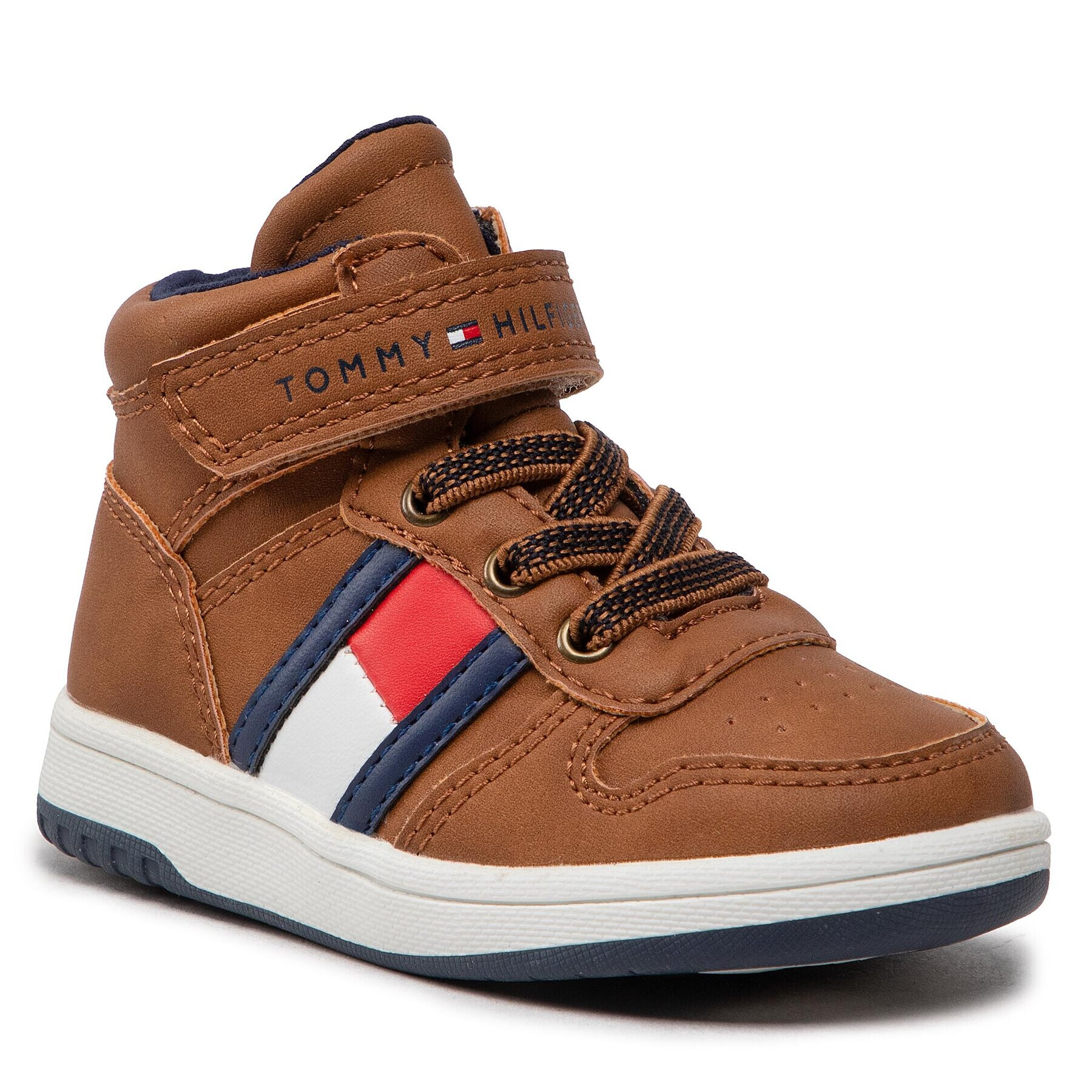 Tommy Hilfiger Sportcipő High Top-lace-Up T3B9-32476-1351 M Barna - Pepit.hu