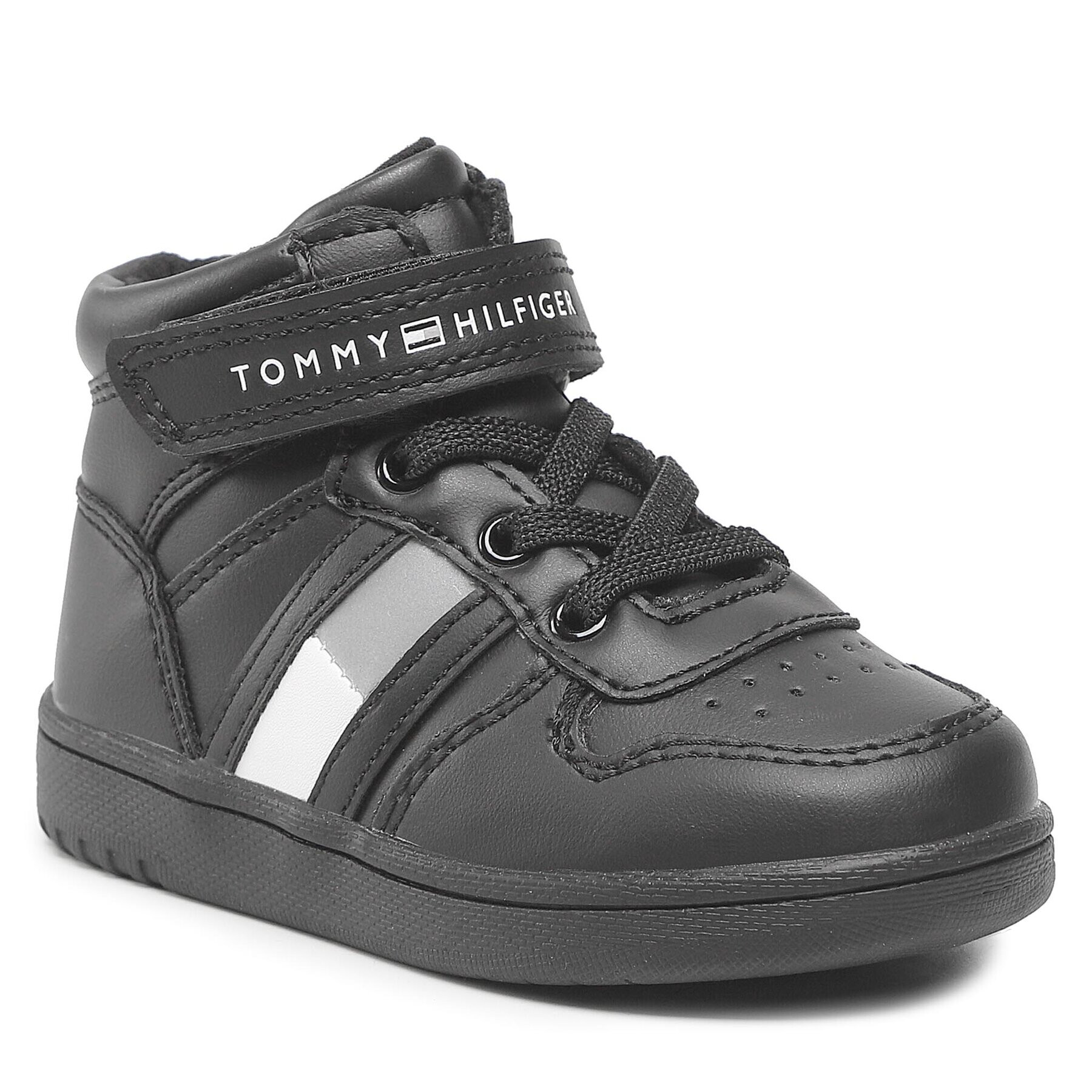 Tommy Hilfiger Sportcipő High Top Lace-Up T3B9-32476-1351 M Fekete - Pepit.hu