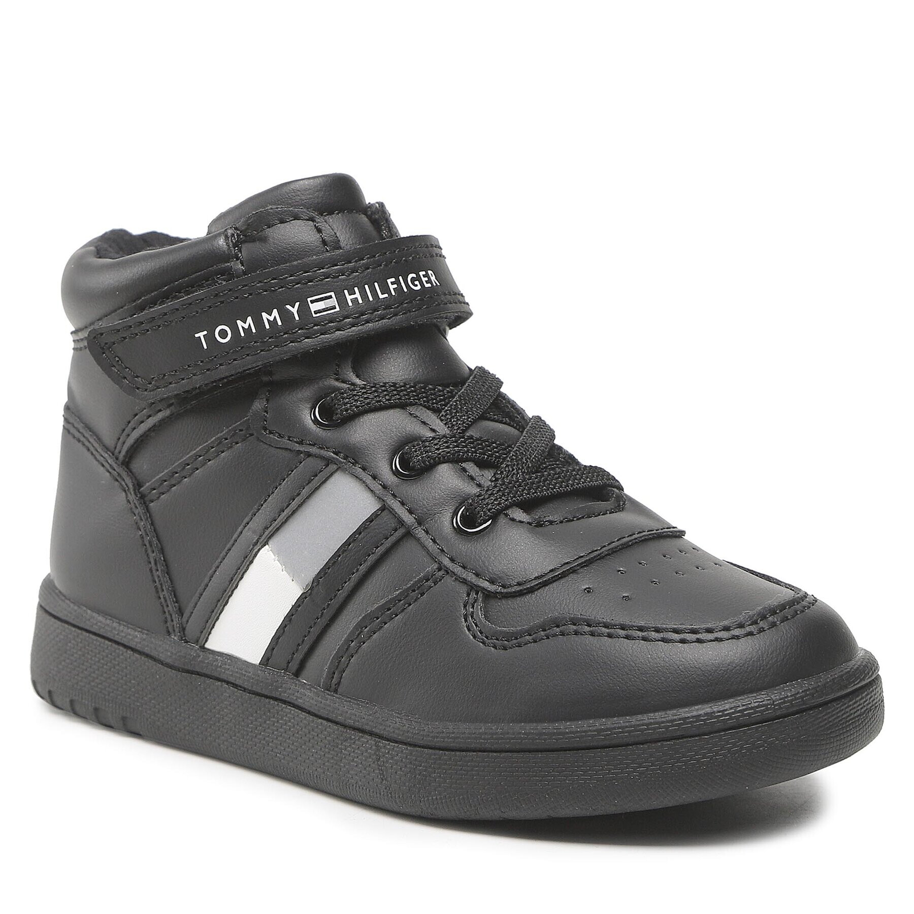 Tommy Hilfiger Sportcipő High Top Lace-Up T3B9-32476-1351 S Fekete - Pepit.hu