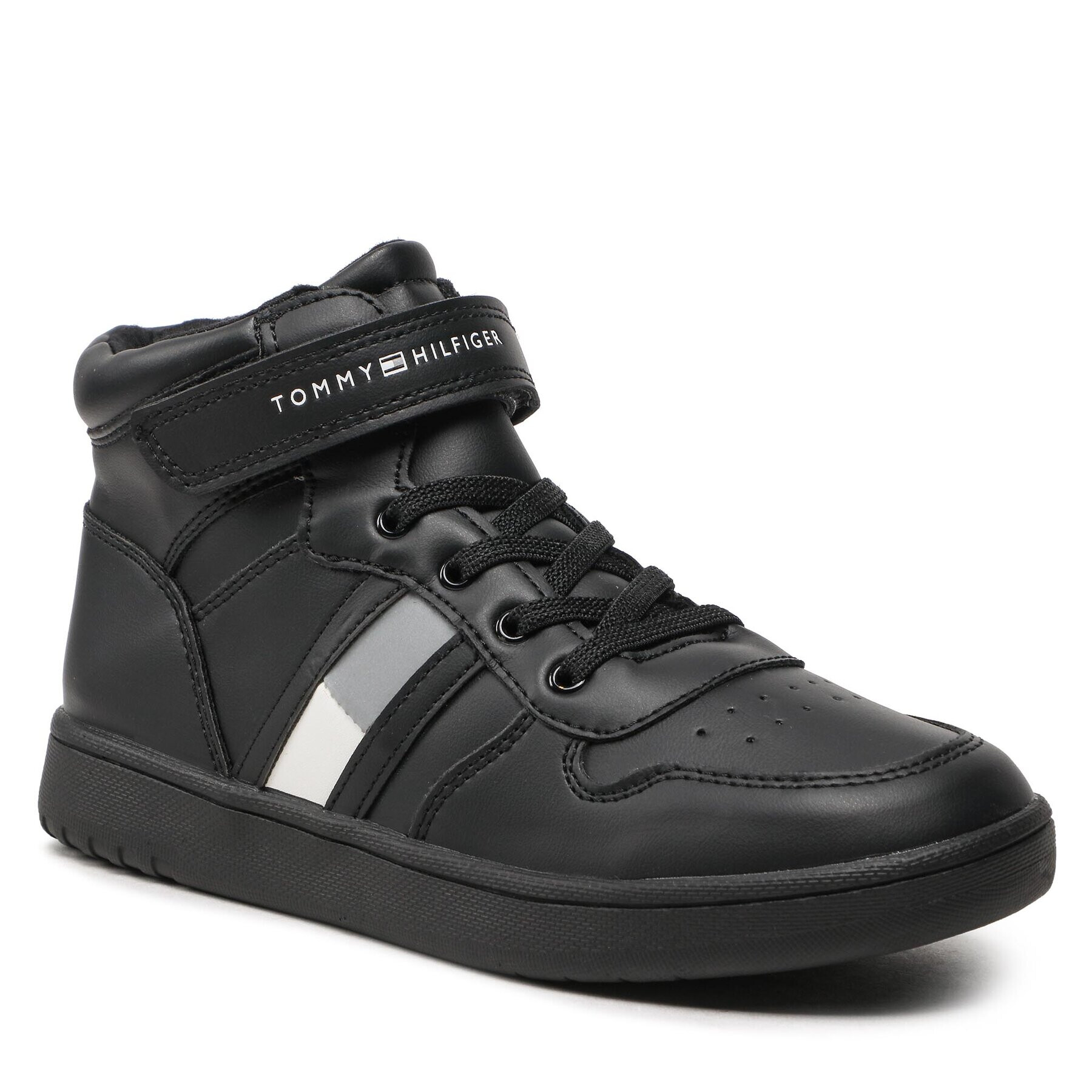 Tommy Hilfiger Sportcipő High Top Lace-Up T3B9-32476-1351999 D Fekete - Pepit.hu