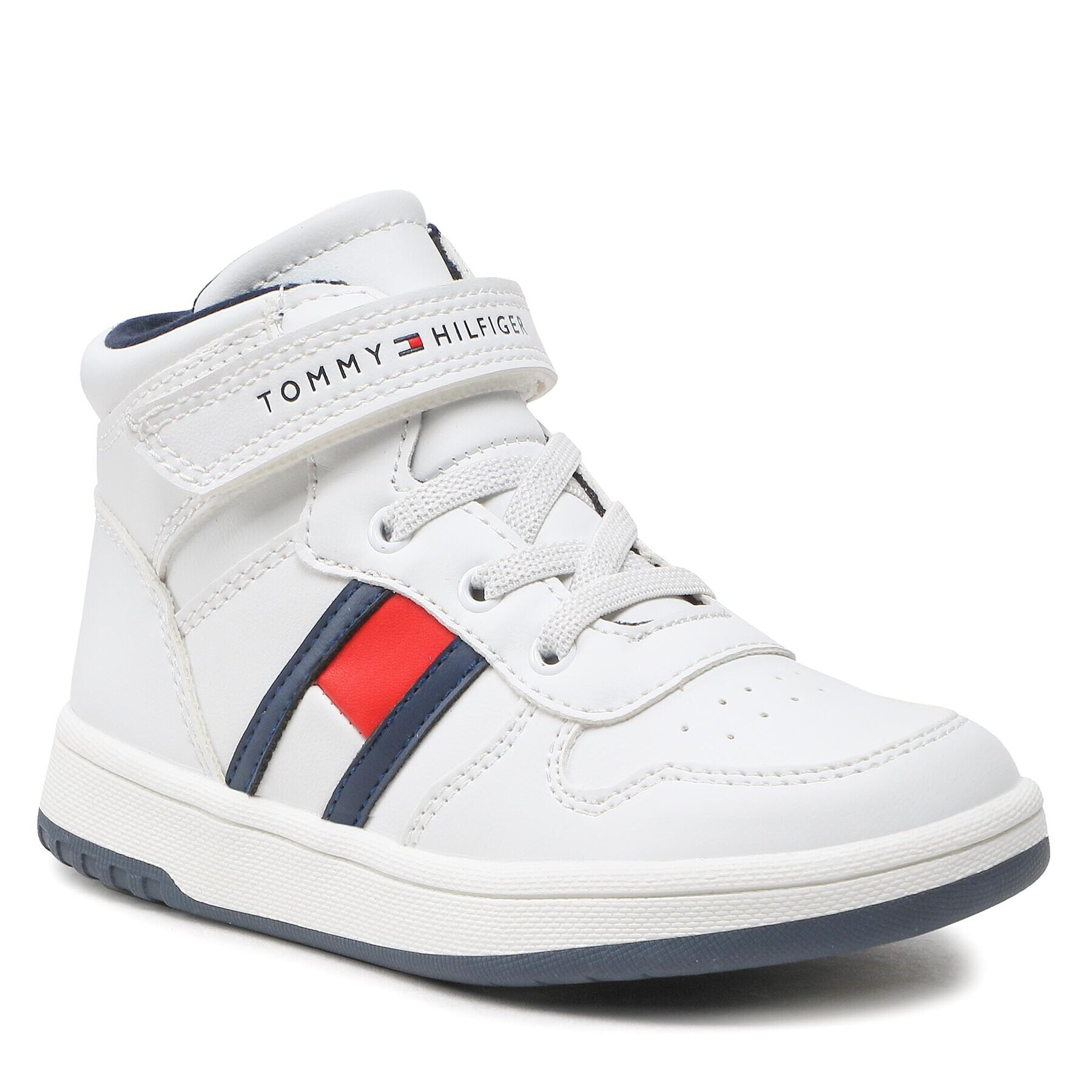 Tommy Hilfiger Sportcipő High Top Lace-Up/Velcro Sneaker T3B9-32476-1351 S Fehér - Pepit.hu