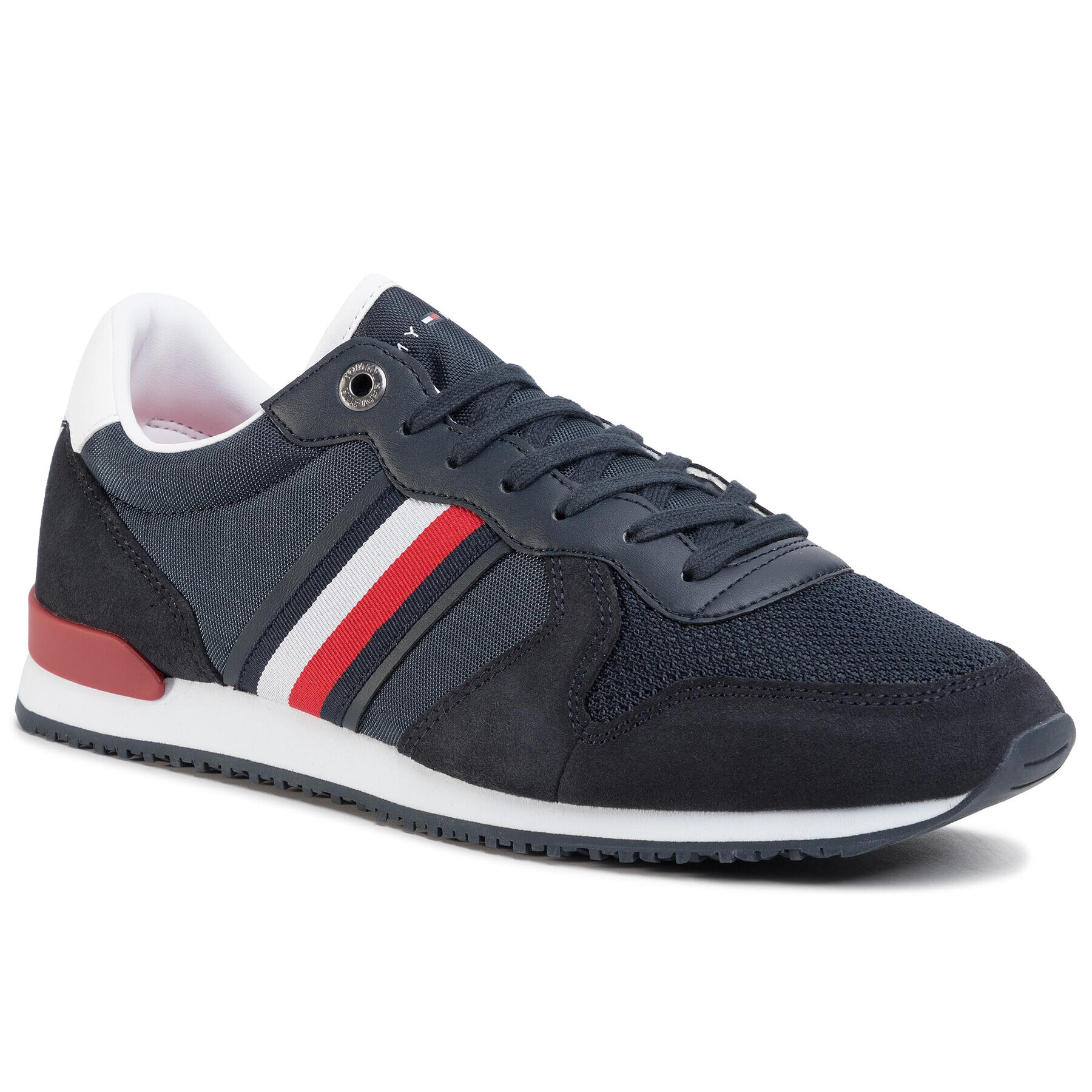 Tommy Hilfiger Sportcipő Iconic Material Mix Runner FM0FM02667 Sötétkék - Pepit.hu