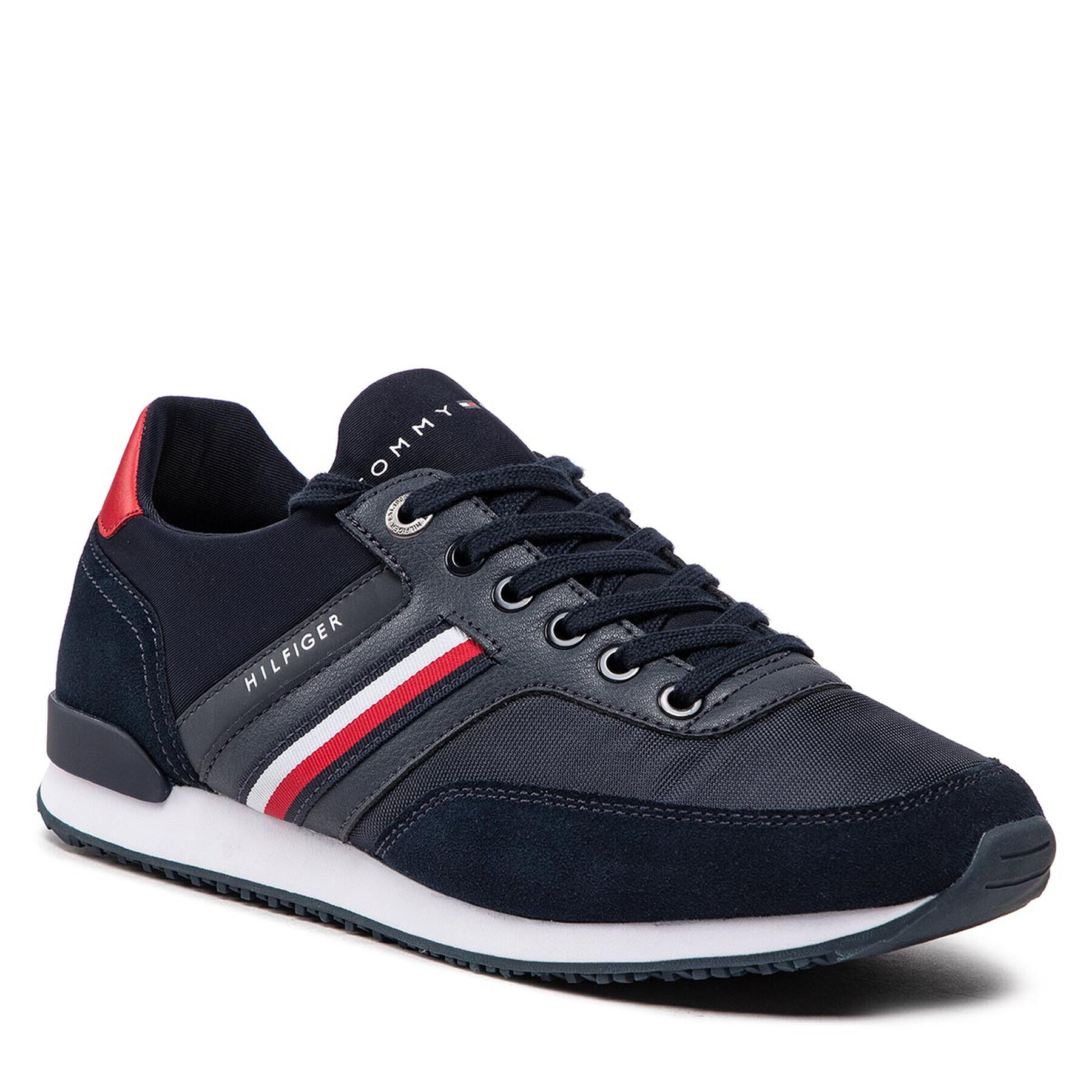 Tommy Hilfiger Sportcipő Iconic Sock Runner Mix FM0FM04137 Sötétkék - Pepit.hu