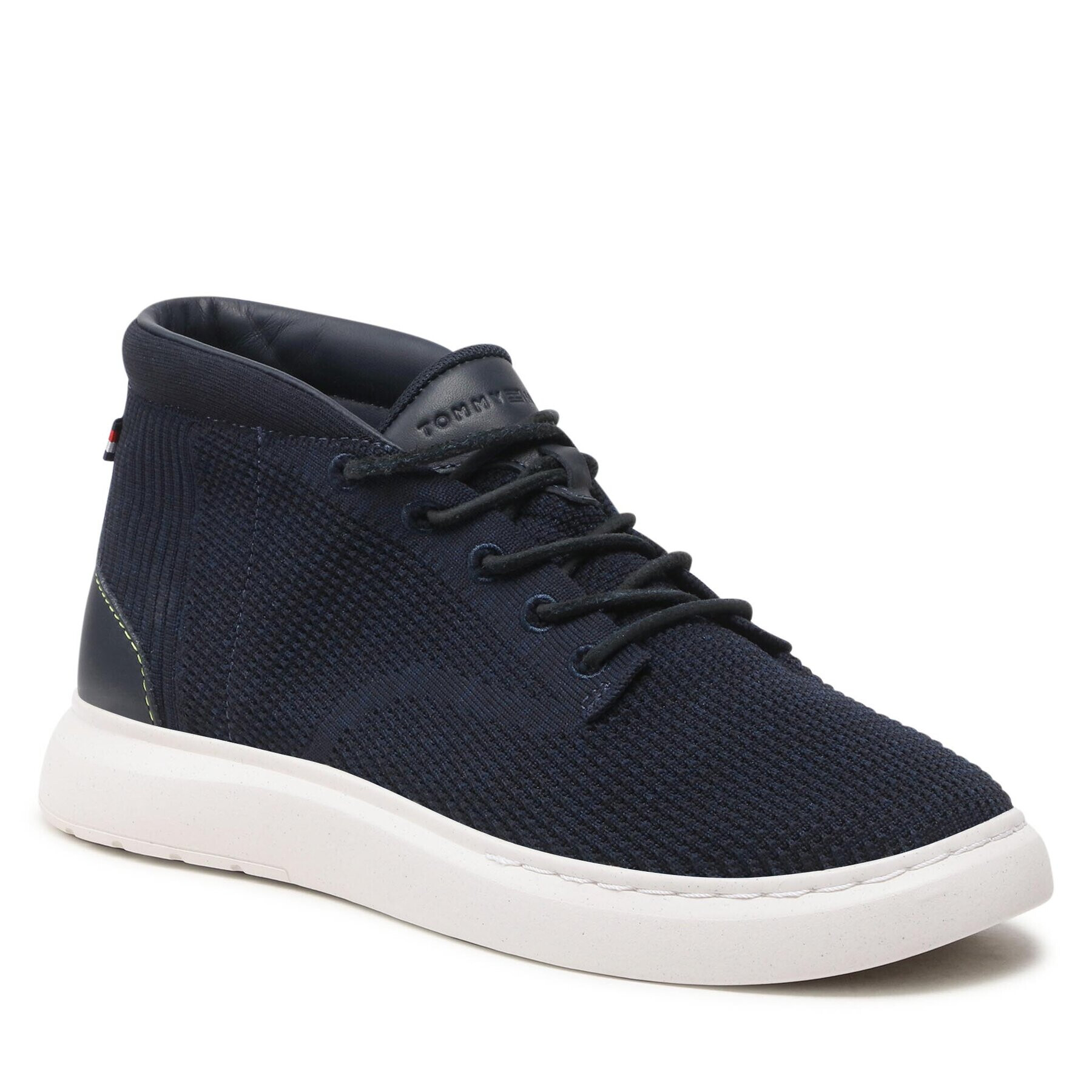 Tommy Hilfiger Sportcipő Knit Hybrid Boot FM0FM04455 Sötétkék - Pepit.hu