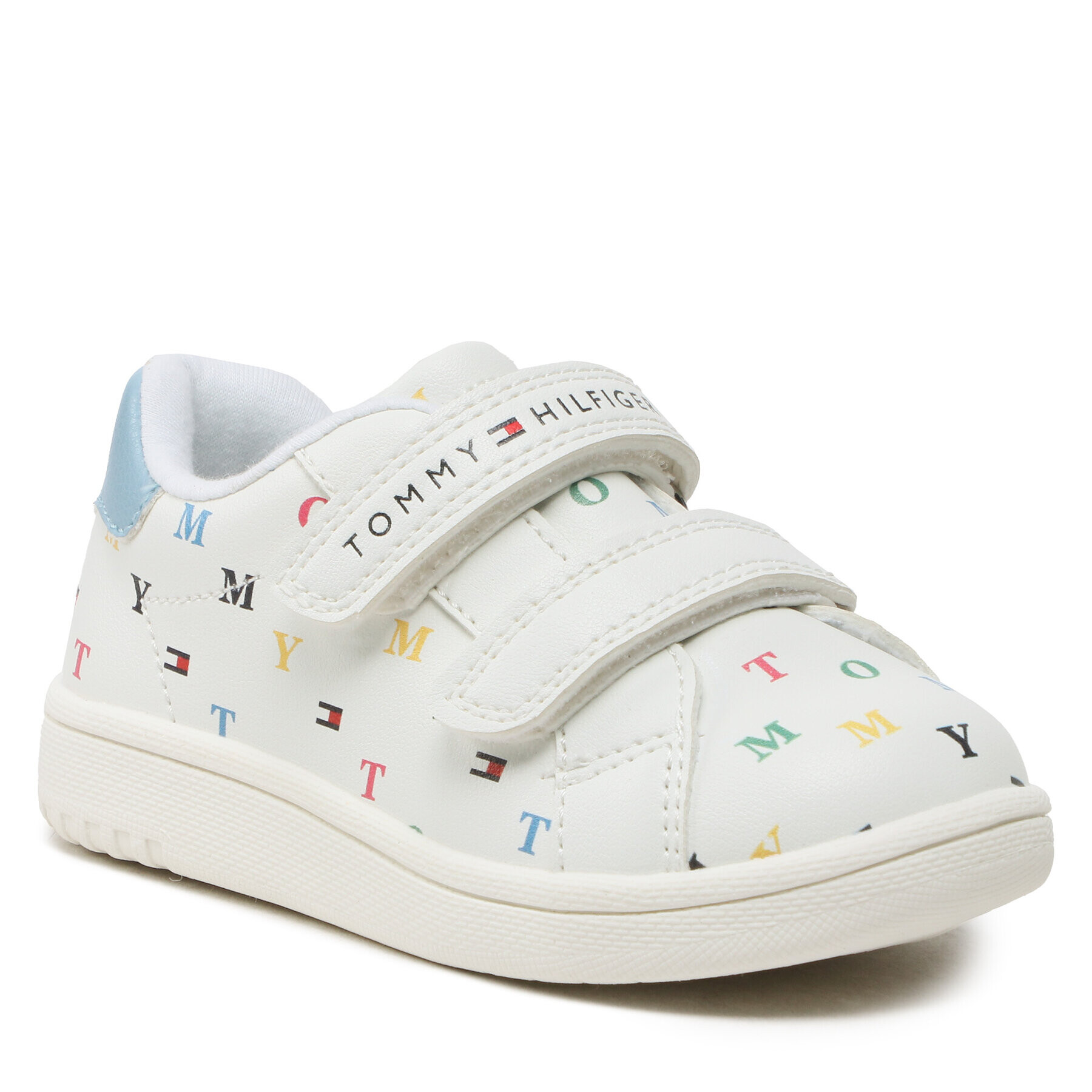 Tommy Hilfiger Sportcipő Logo Low Cut Velcro Sneaker T1B9-32864-1355 M Fehér - Pepit.hu