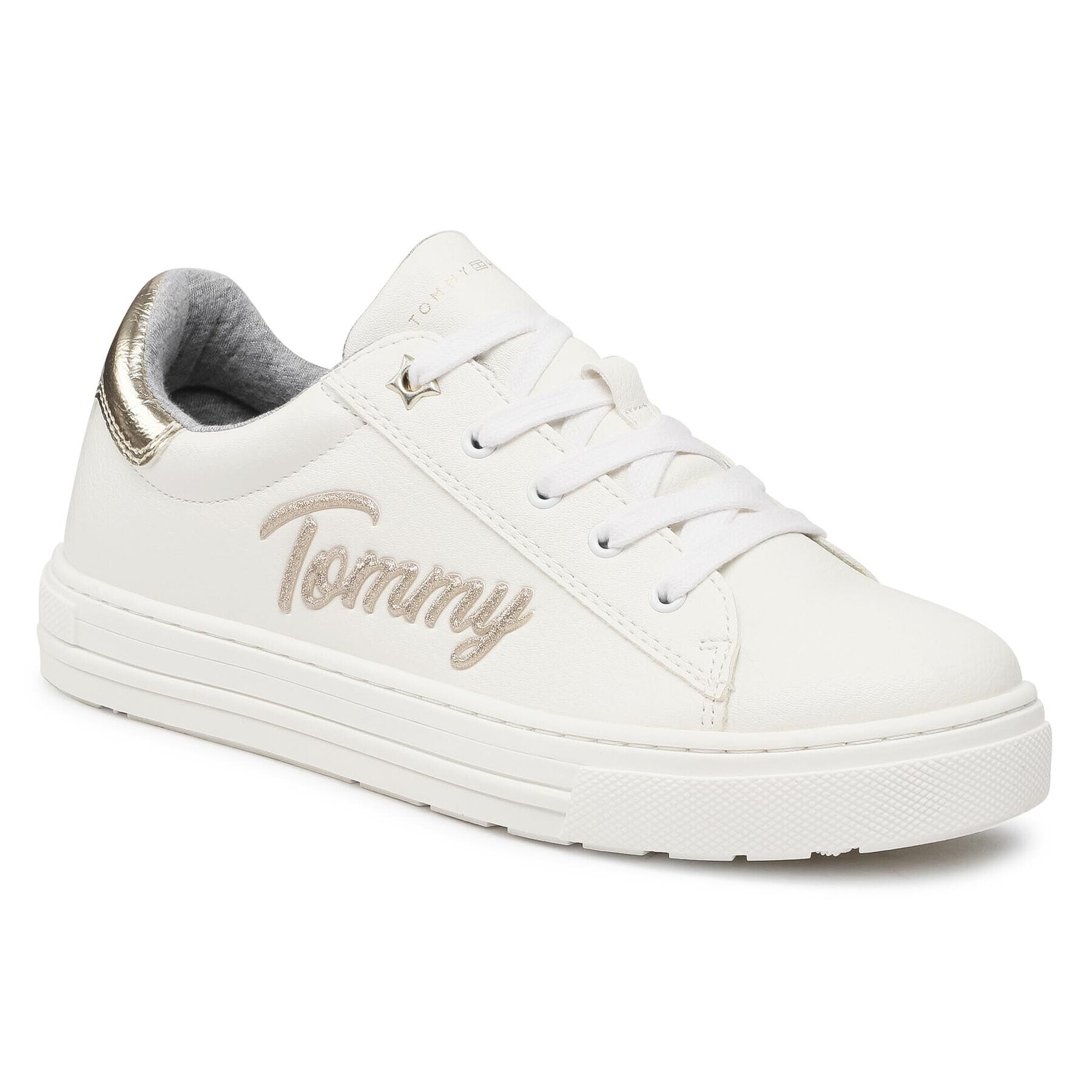 Tommy Hilfiger Sportcipő Low Cut Lace-Up Sneaker T3A4-31024-1190 S Fehér - Pepit.hu