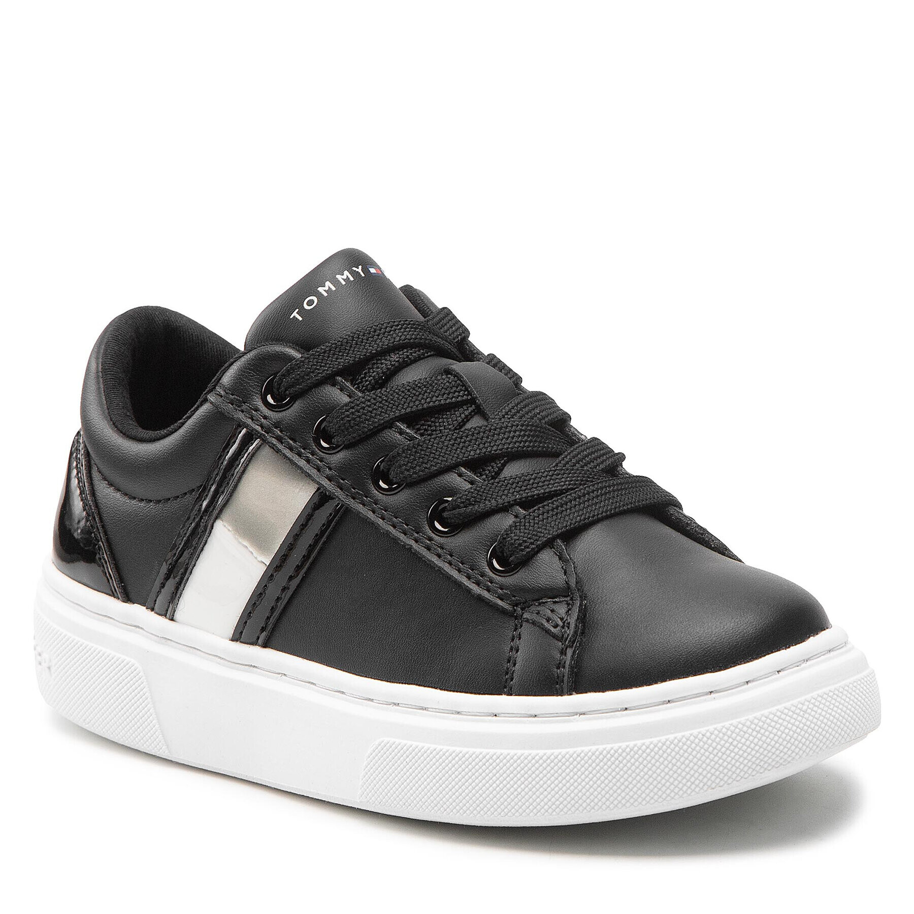 Tommy Hilfiger Sportcipő Low Cut Lace-Up Sneaker T3A9-32310-1451 Fekete - Pepit.hu