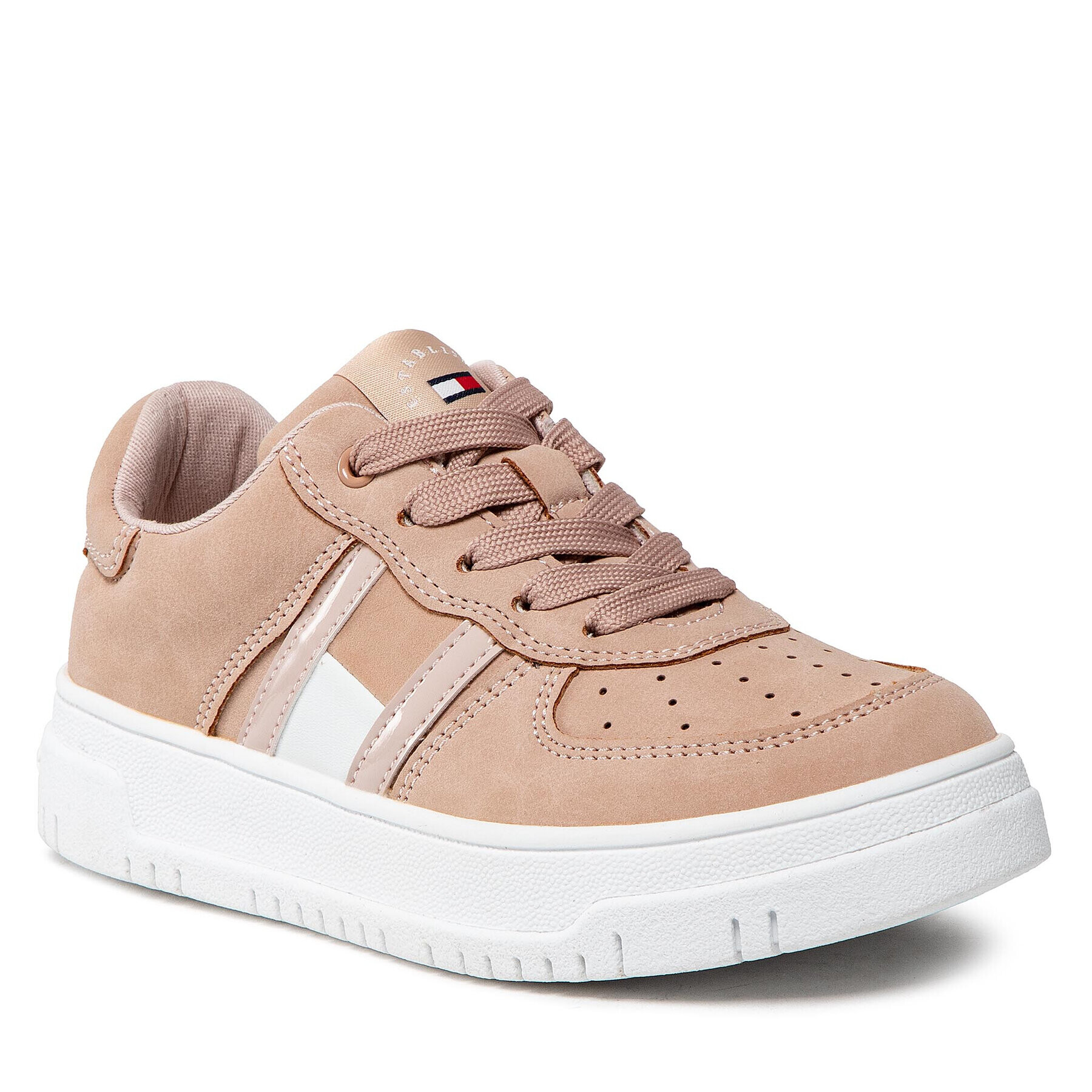 Tommy Hilfiger Sportcipő Low Cut Lace-Up Sneaker T3A9-32341-1477 M Rózsaszín - Pepit.hu