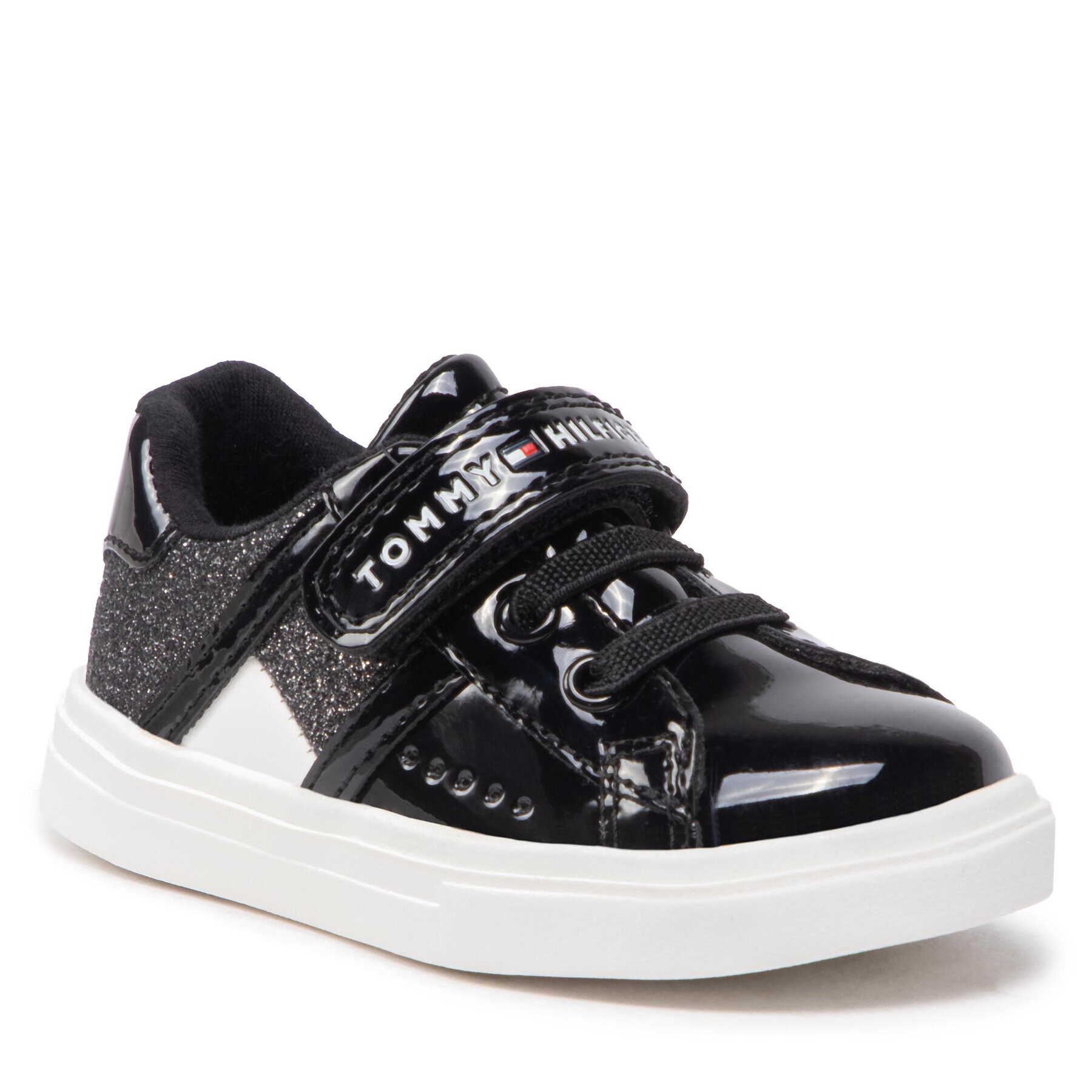 Tommy Hilfiger Sportcipő Low Cut Lace-Up /Velcro Sneaker T1A9-32298-1160 M Fekete - Pepit.hu