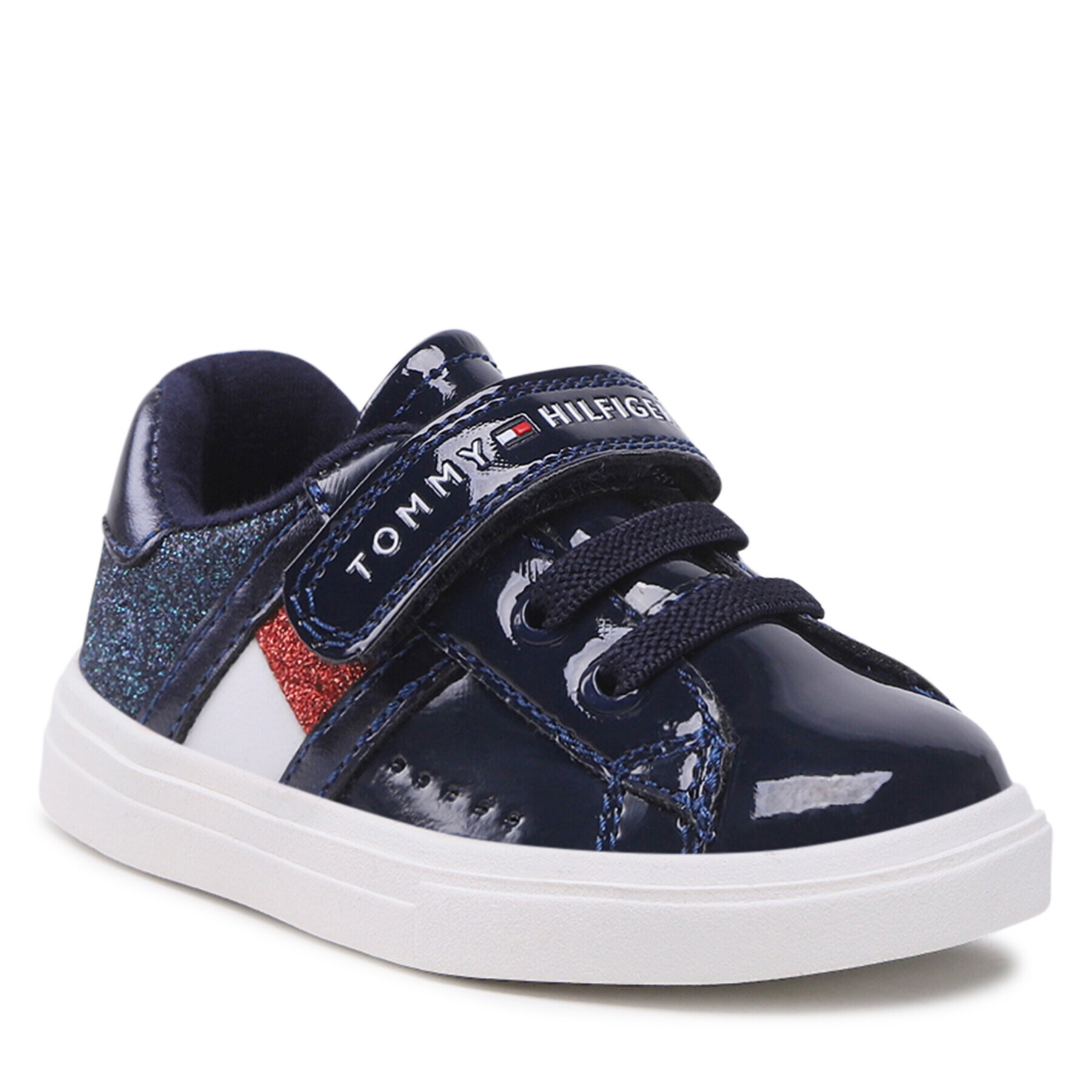 Tommy Hilfiger Sportcipő Low Cut Lace-Up /Velcro Sneaker T1A9-32298-1160 M Sötétkék - Pepit.hu