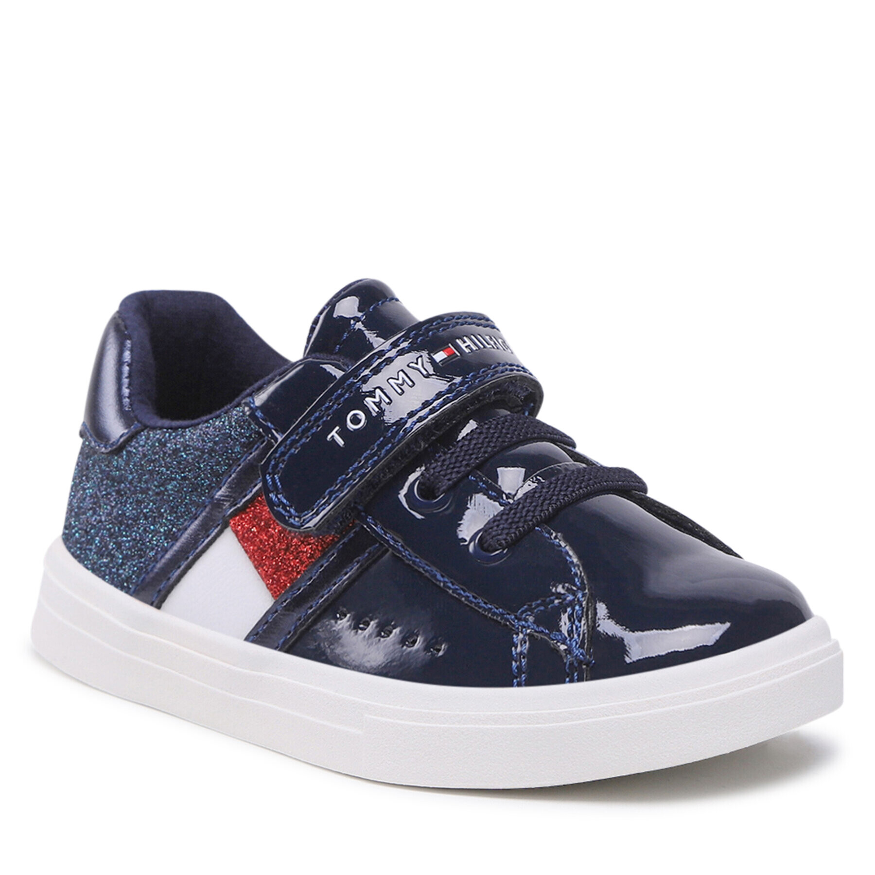 Tommy Hilfiger Sportcipő Low Cut Lace-Up /Velcro Sneaker T1A9-32298-1160 S Sötétkék - Pepit.hu