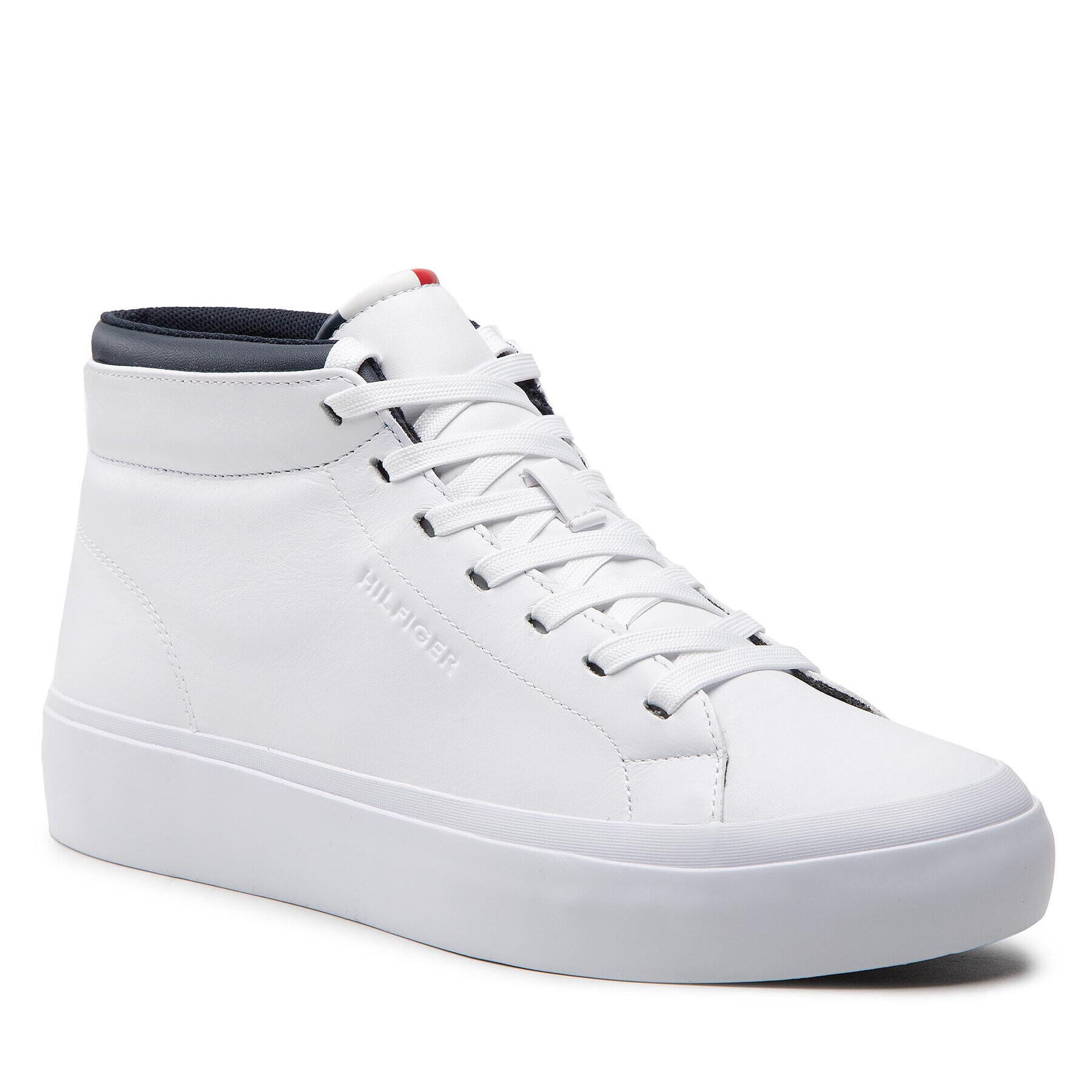 Tommy Hilfiger Sportcipő Prep Vulc High Leather FM0FM04172 Fehér - Pepit.hu