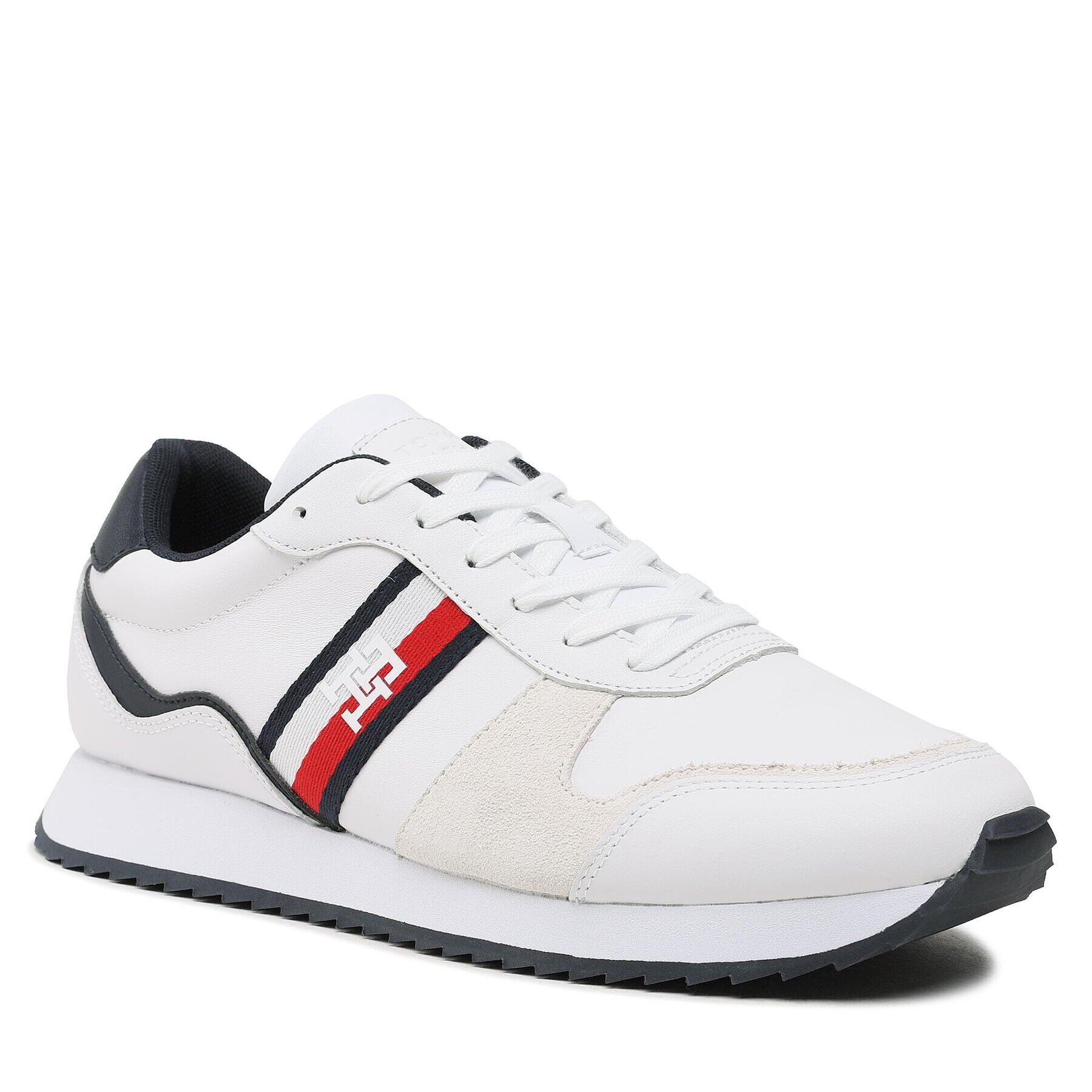 Tommy Hilfiger Sportcipő Runner Evo Leather FM0FM04714 Fehér - Pepit.hu