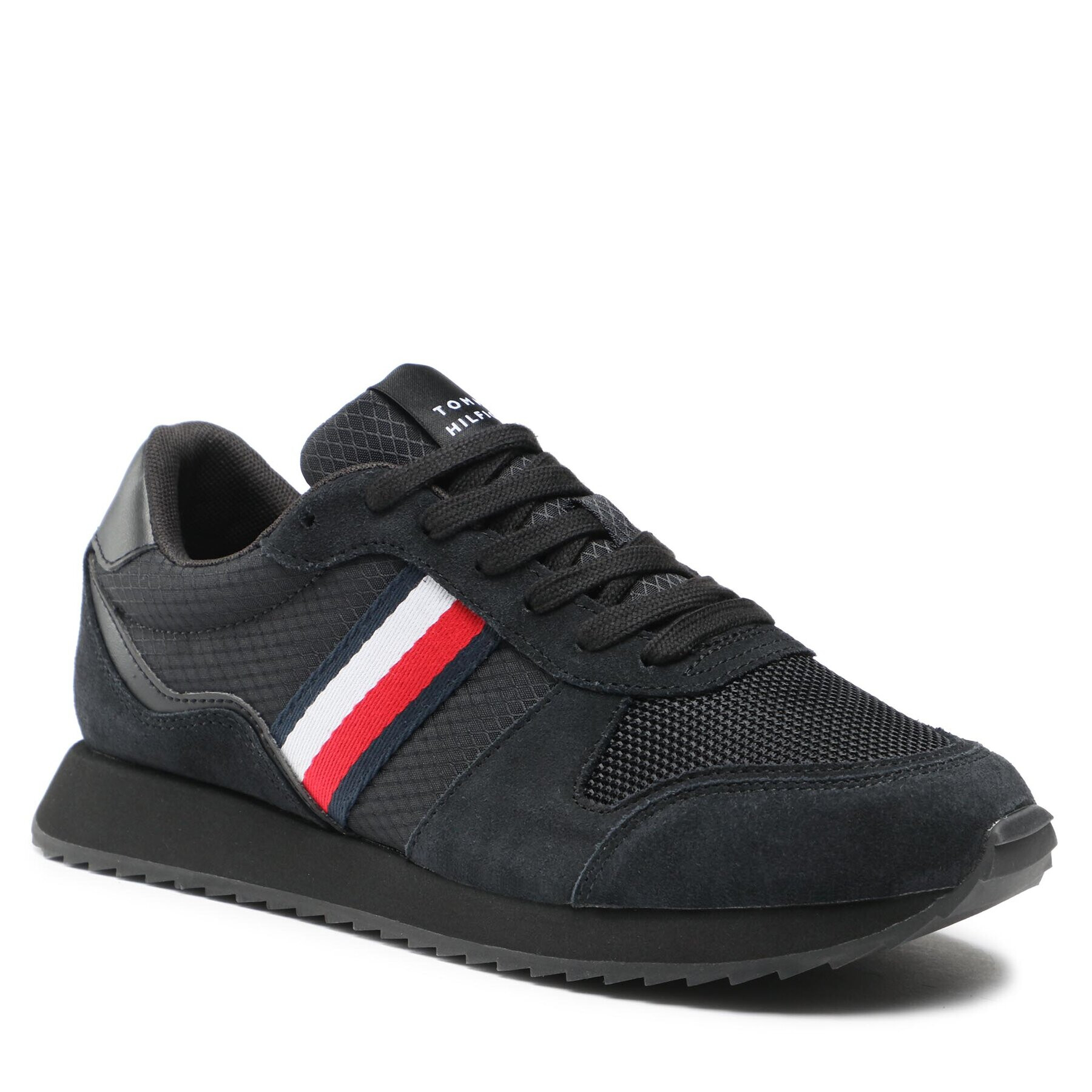 Tommy Hilfiger Sportcipő Runner Evo Mix FM0FM04699 Fekete - Pepit.hu