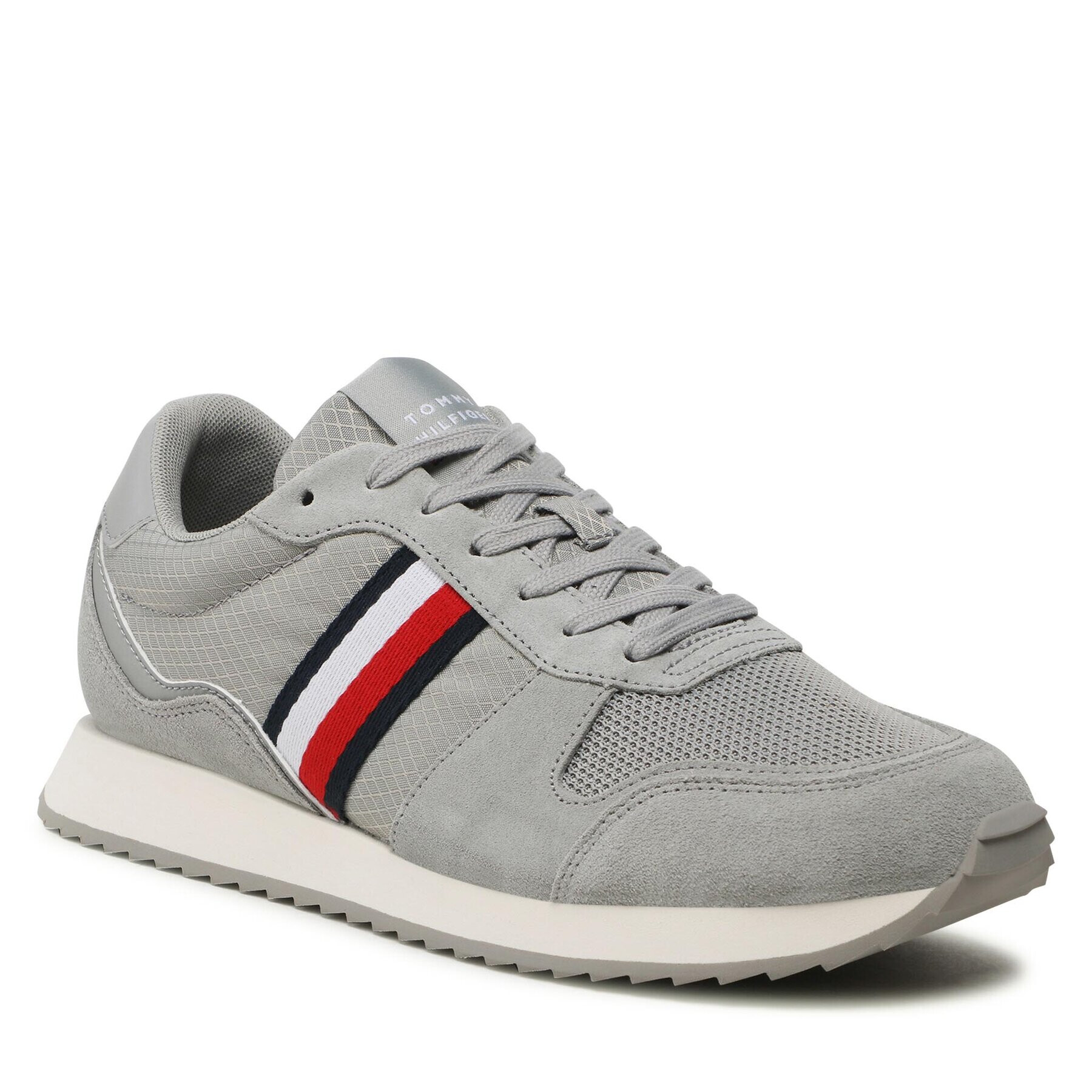 Tommy Hilfiger Sportcipő Runner Evo Mix FM0FM04699 Szürke - Pepit.hu