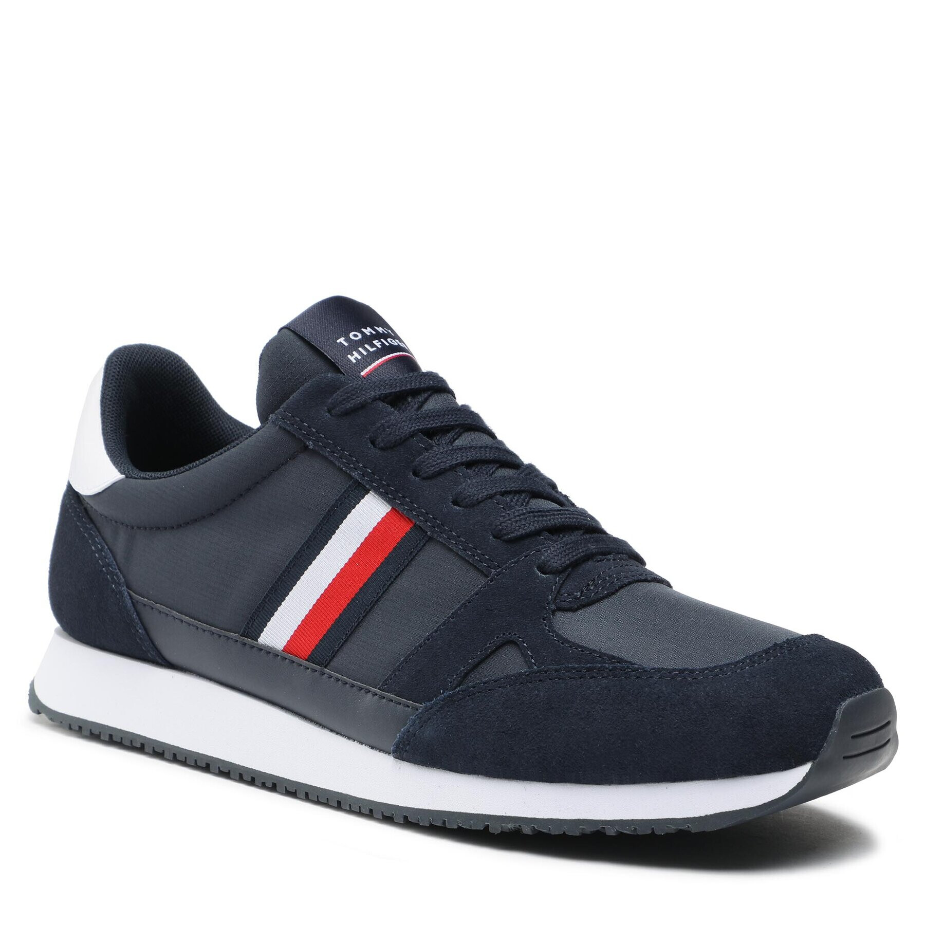 Tommy Hilfiger Sportcipő Runner Lo Vintage Mix FM0FM03431 Sötétkék - Pepit.hu