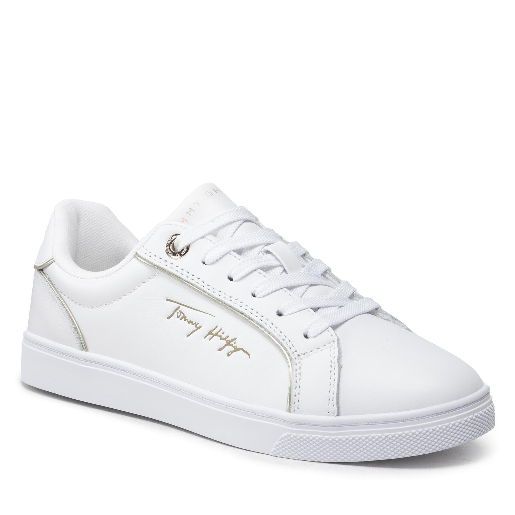 Tommy Hilfiger Sportcipő Signature Piping Sneaker FW0FW06869 Fehér - Pepit.hu