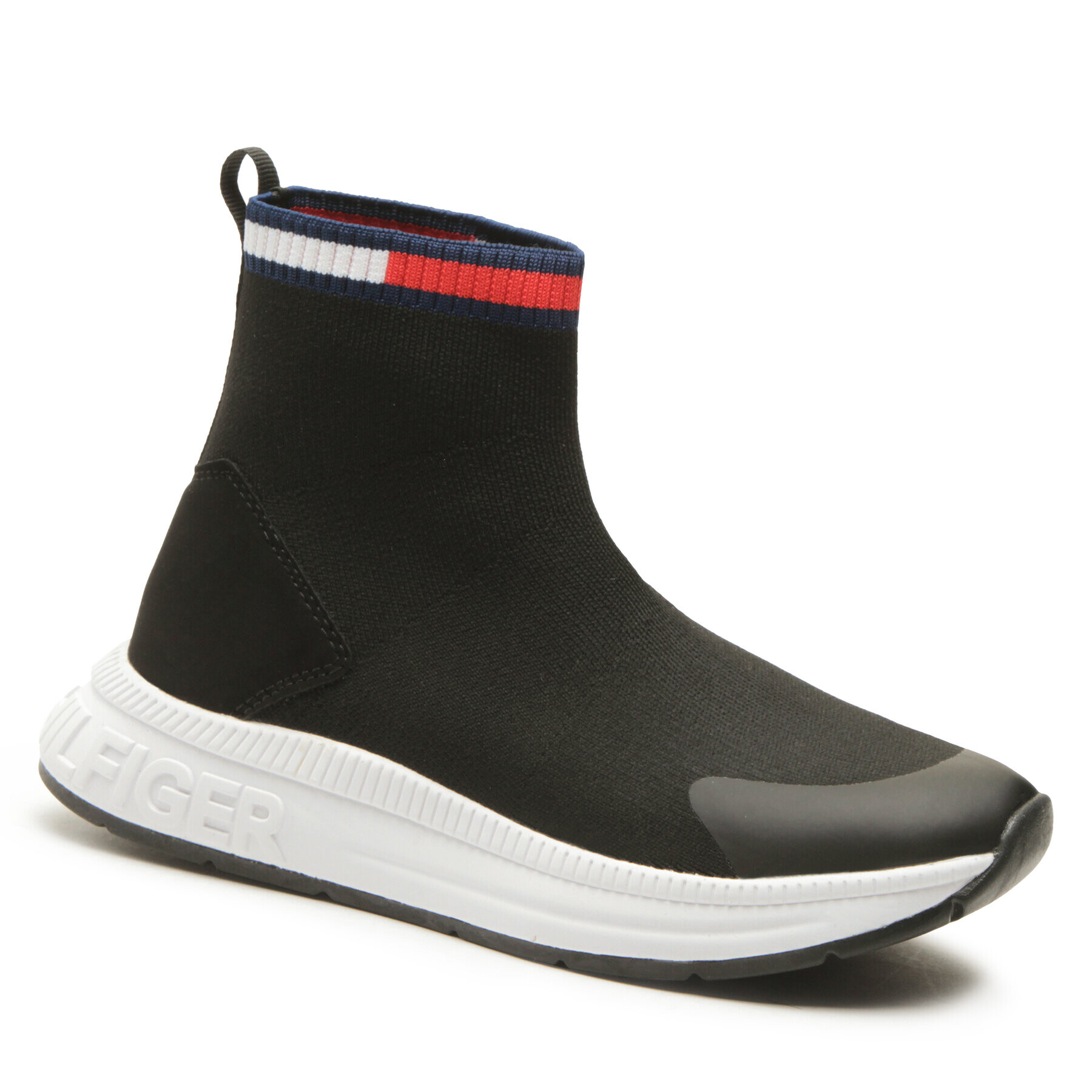 Tommy Hilfiger Sportcipő Sock Sneaker T3X9-32894-0702 S Fekete - Pepit.hu