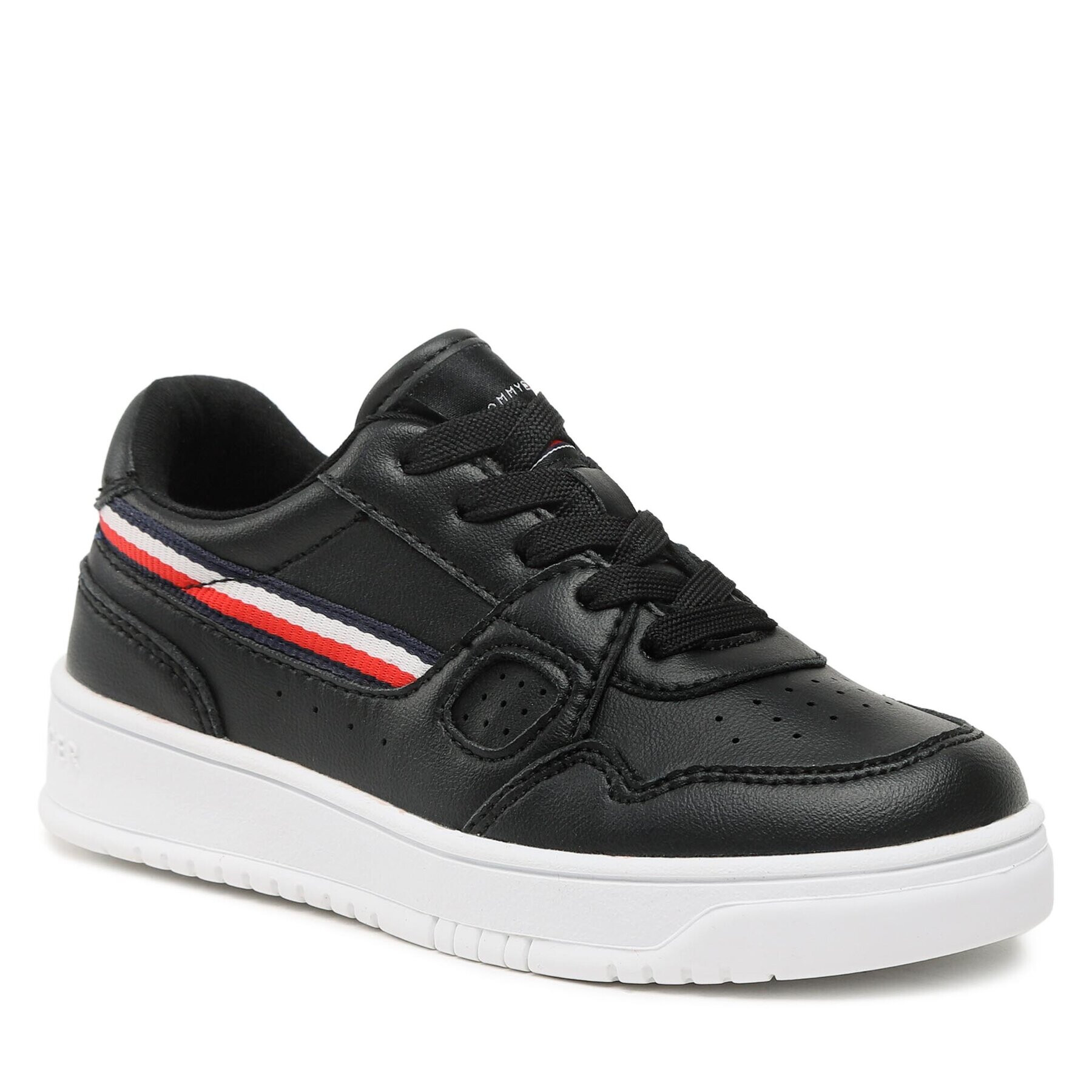 Tommy Hilfiger Sportcipő Stripes Low Cut Lace-Up Sneaker T3X9-32848-1355 M Fekete - Pepit.hu