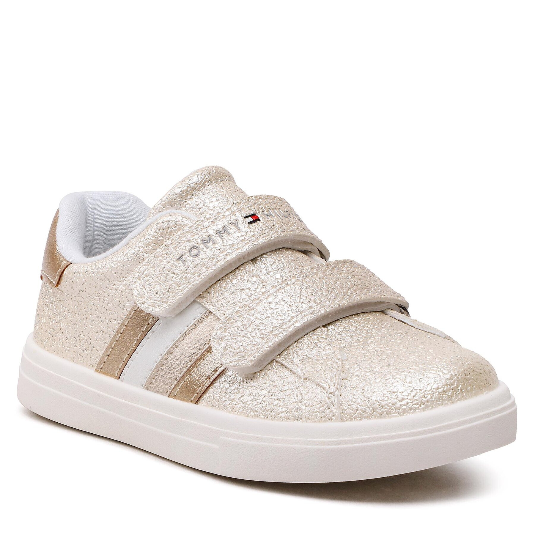 Tommy Hilfiger Sportcipő Stripes Low Cut Velcro Sneake T1A9-32685-1010 S Fehér - Pepit.hu