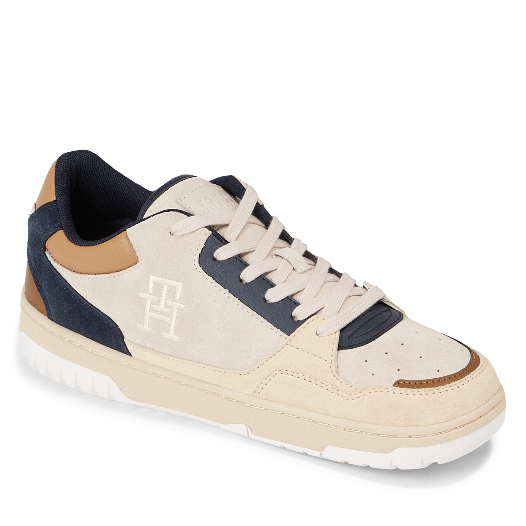 Tommy Hilfiger Sportcipő Th Basket Better Suede Mix FM0FM04822 Bézs - Pepit.hu