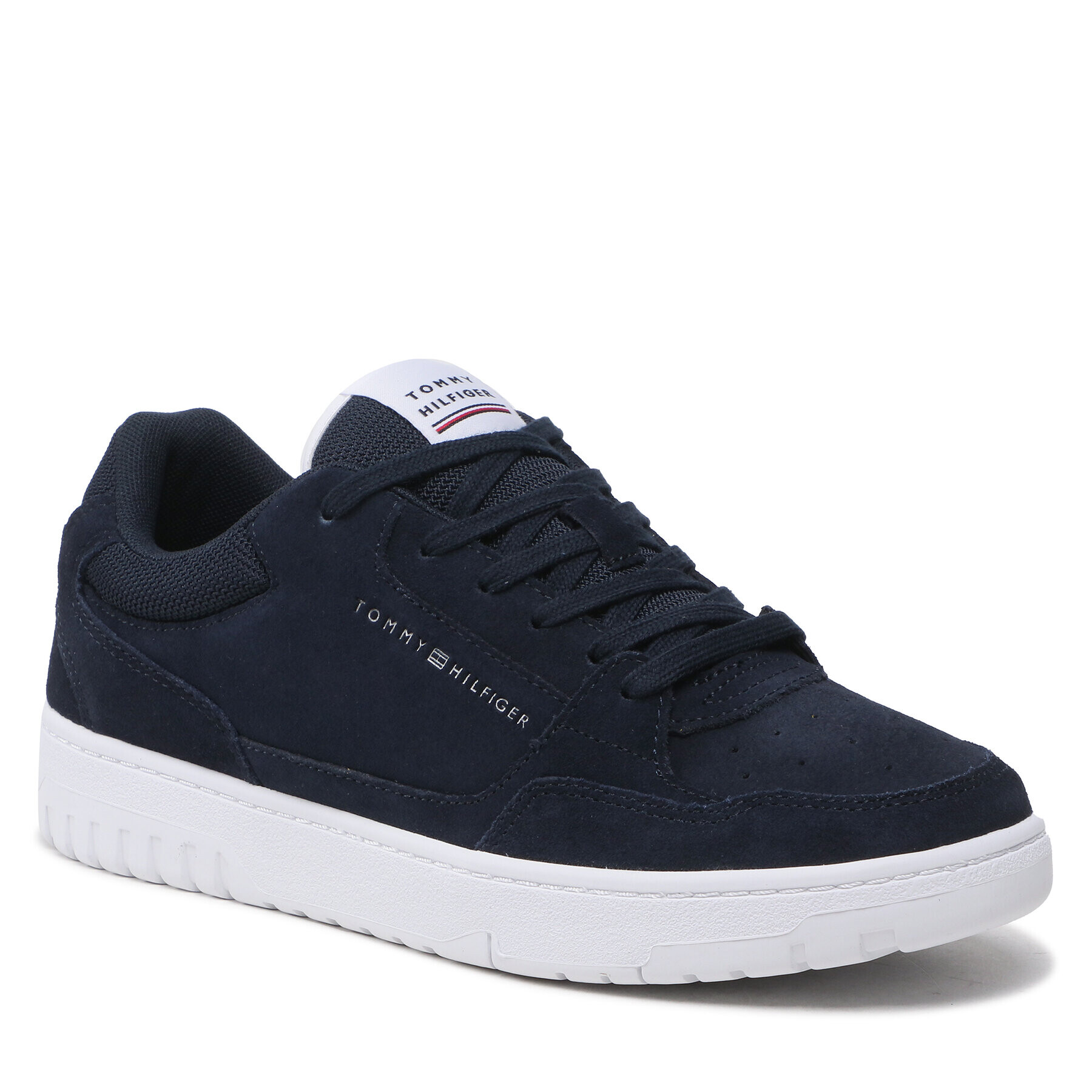 Tommy Hilfiger Sportcipő Th Basket Core Suede FM0FM04694 Sötétkék - Pepit.hu