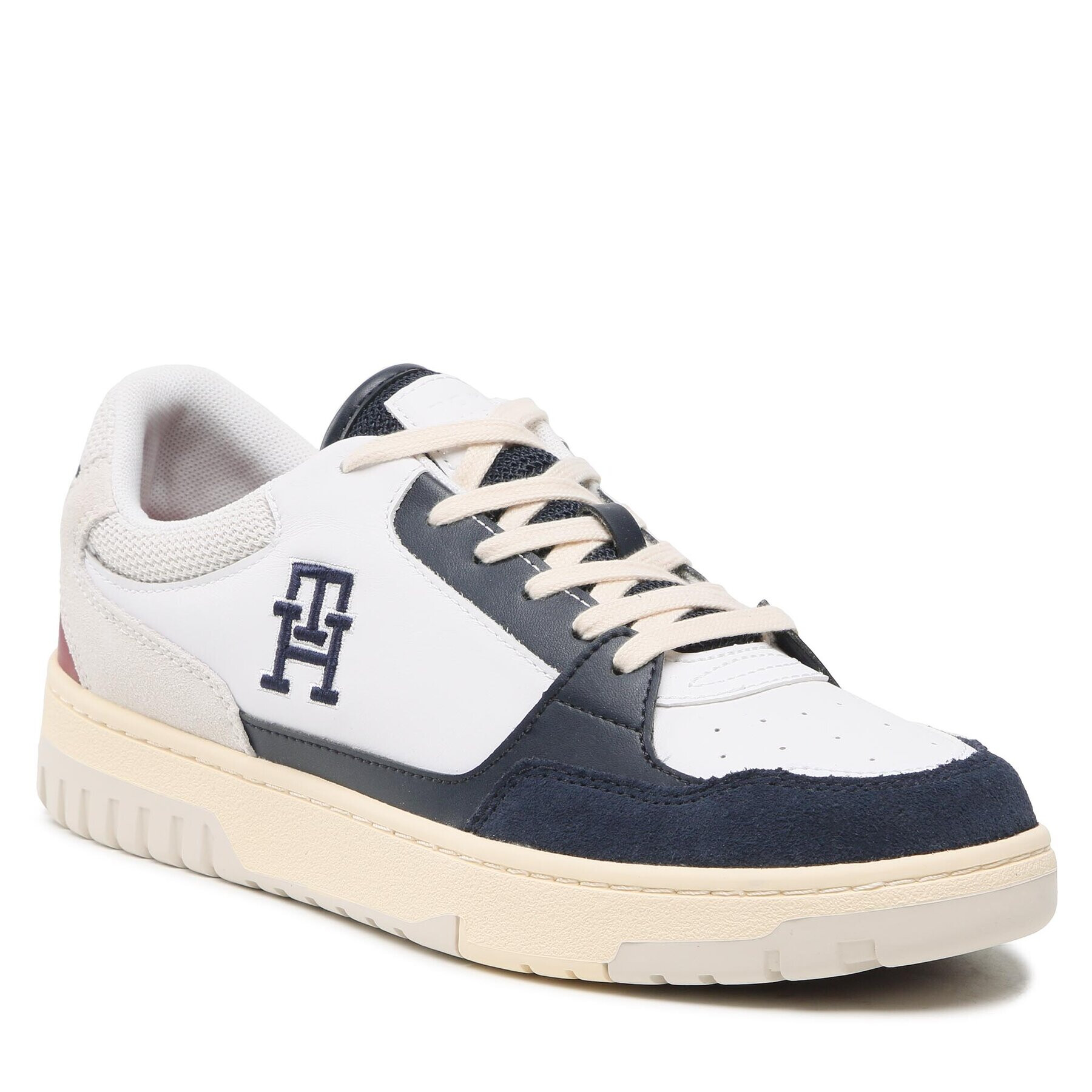 Tommy Hilfiger Sportcipő Th Basket Street Mix FM0FM04728 Fehér - Pepit.hu