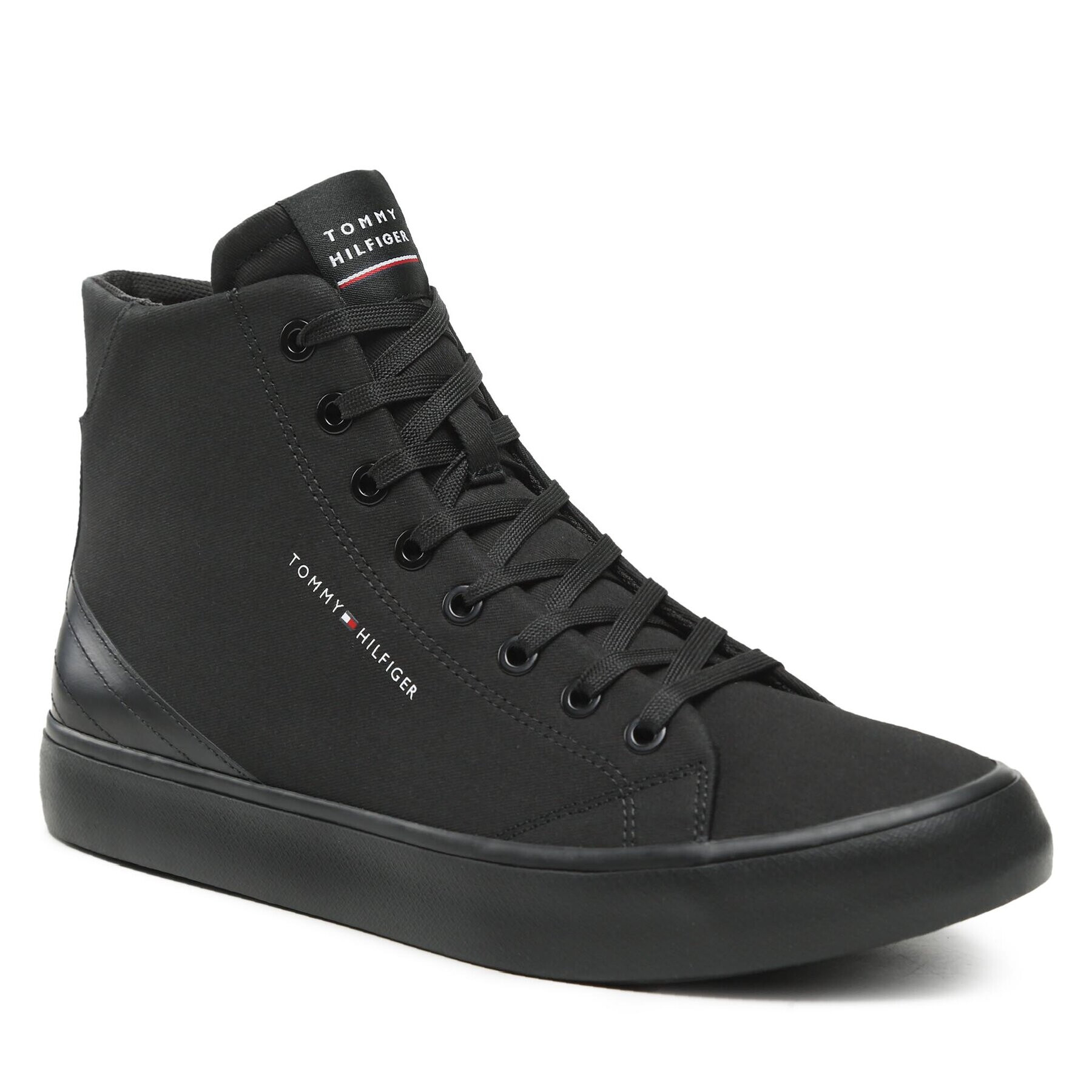 Tommy Hilfiger Sportcipő Th Hi Vulc Core Canvas FM0FM04729 Fekete - Pepit.hu