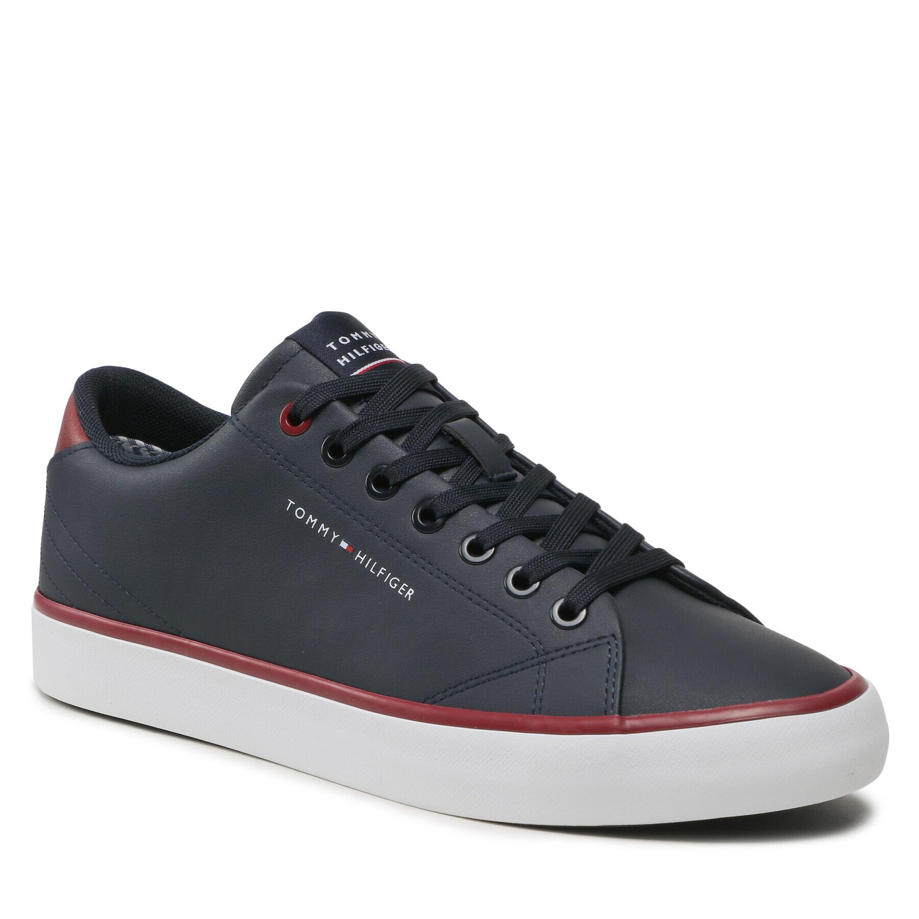 Tommy Hilfiger Sportcipő Th Hi Vulc Core Low Leather FM0FM04731 Sötétkék - Pepit.hu