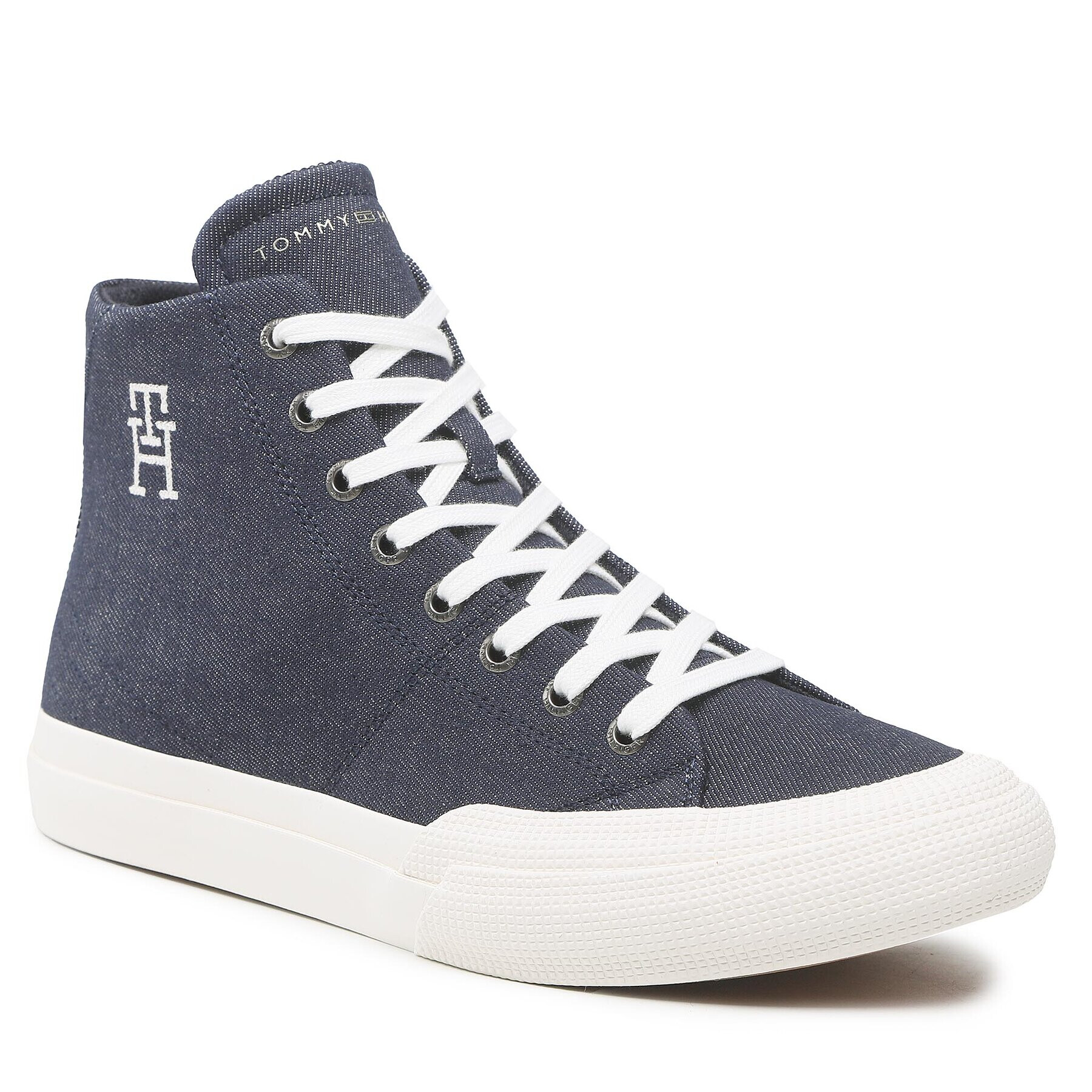 Tommy Hilfiger Sportcipő Th Hi Vulc Premium FM0FM04542 Sötétkék - Pepit.hu