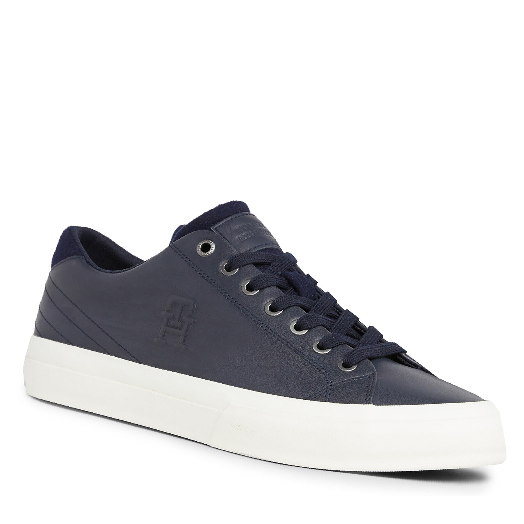 Tommy Hilfiger Sportcipők Th Hi Vulc Street Low Lth Prem FM0FM04818 Sötétkék - Pepit.hu