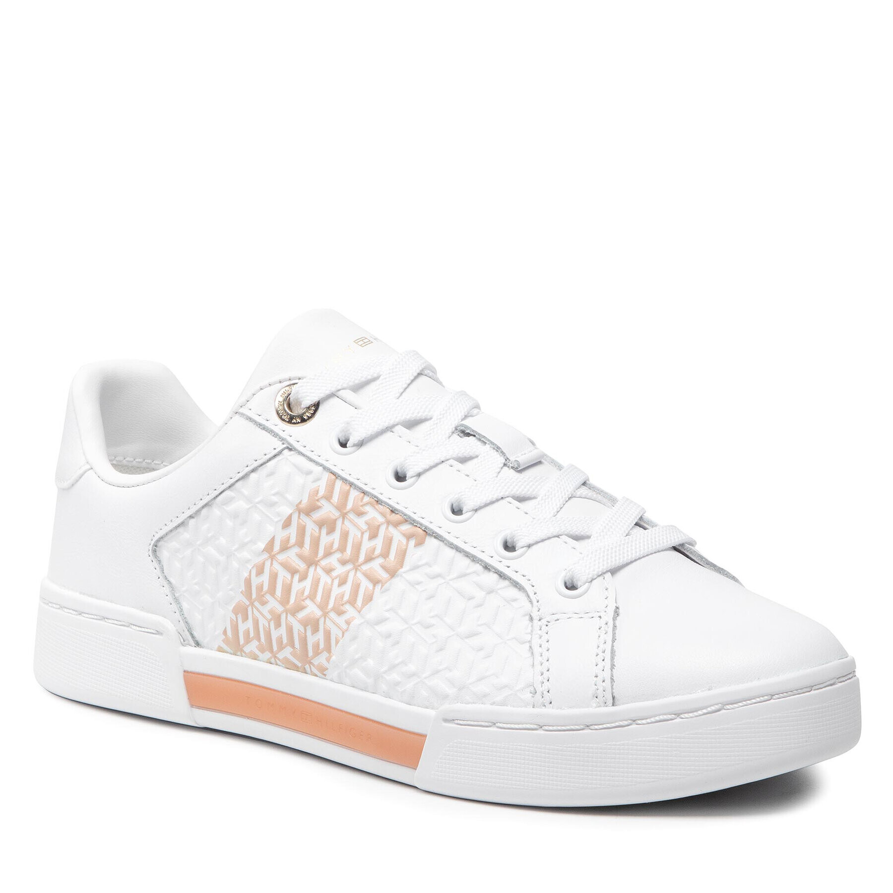 Tommy Hilfiger Sportcipő Th Monogram Elevated Sneaker FW0FW06455 Fehér - Pepit.hu