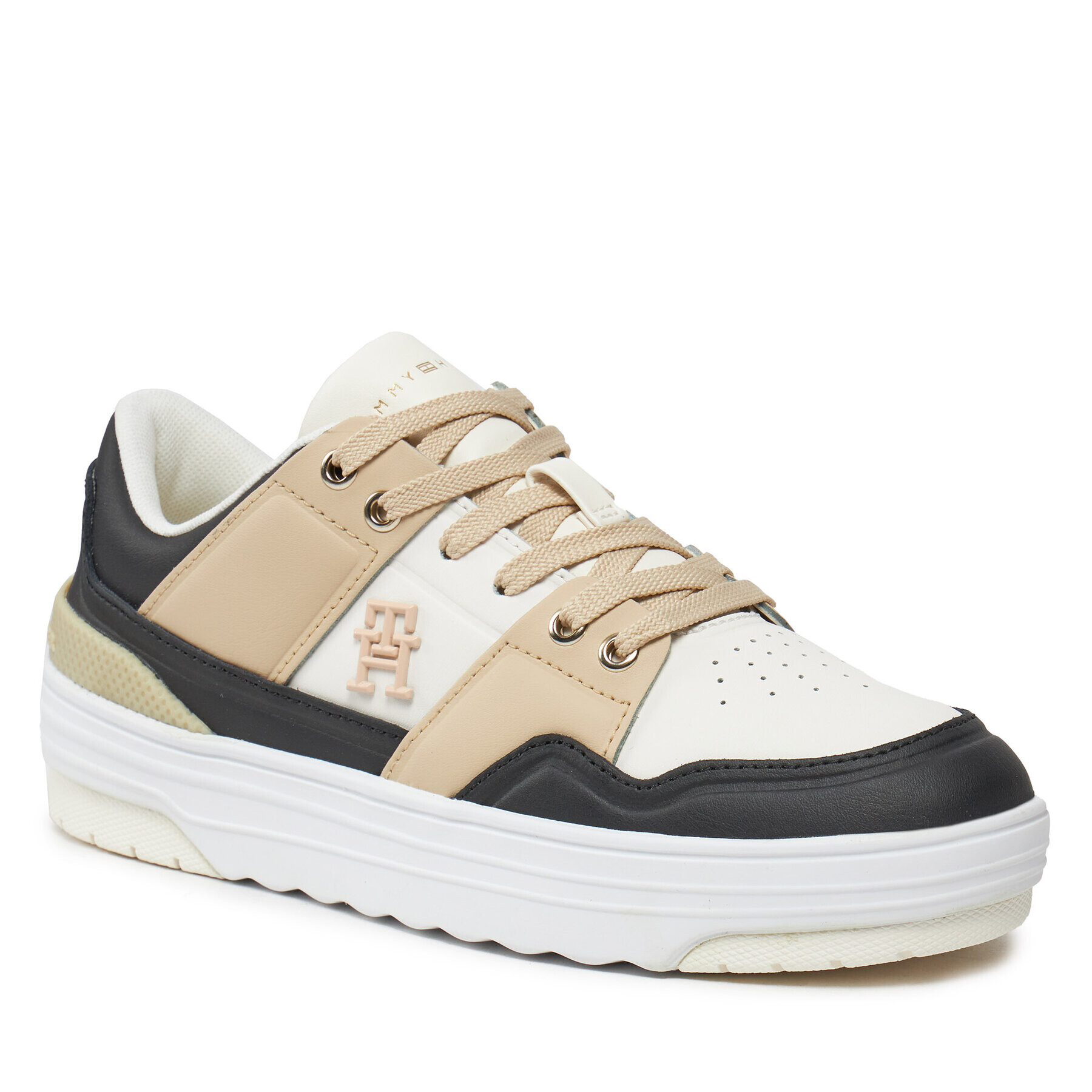 Tommy Hilfiger Sportcipők Th Basket Sneaker Lo FW0FW07756 Bézs - Pepit.hu