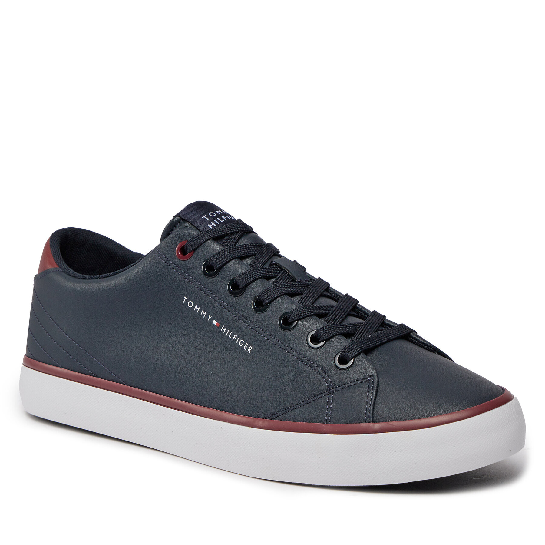 Tommy Hilfiger Sportcipők Th Hi Vulc Core Low Leather FM0FM05041 Sötétkék - Pepit.hu