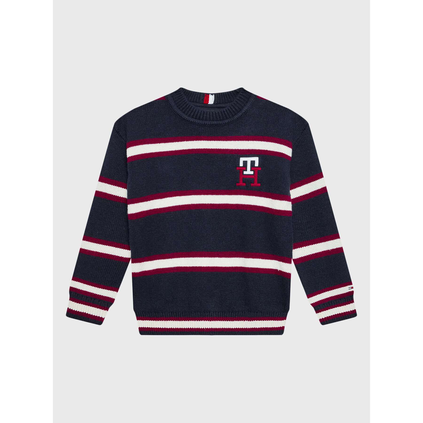 Tommy Hilfiger Sweater KB0KB07906 D Sötétkék Regular Fit - Pepit.hu